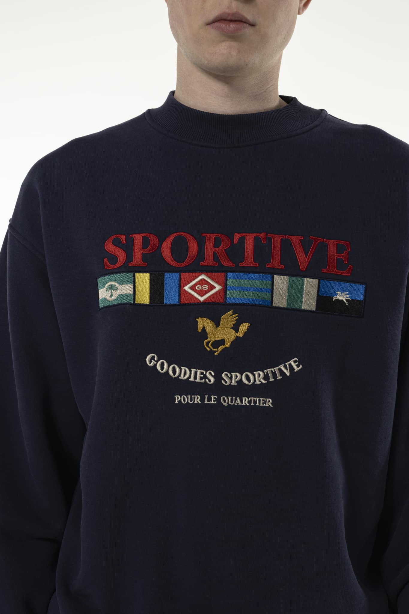 LEGACY FLAGS CREWNECK - NAVY BLUE