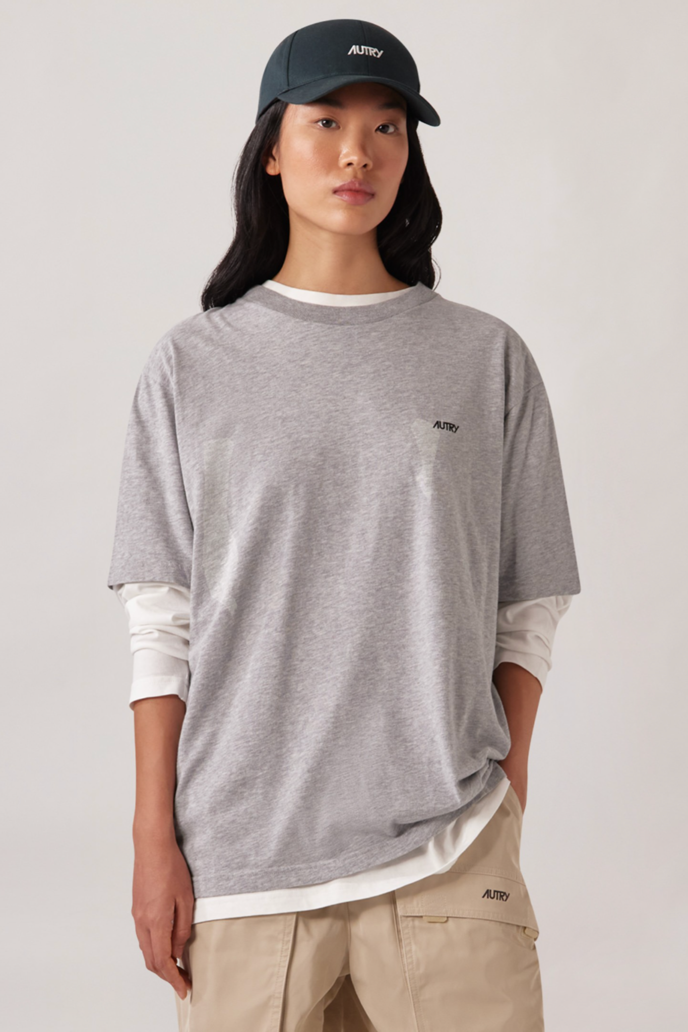 EDELWEISS BACK GRAPHIC T-SHIRT - COTTON DK MEL
