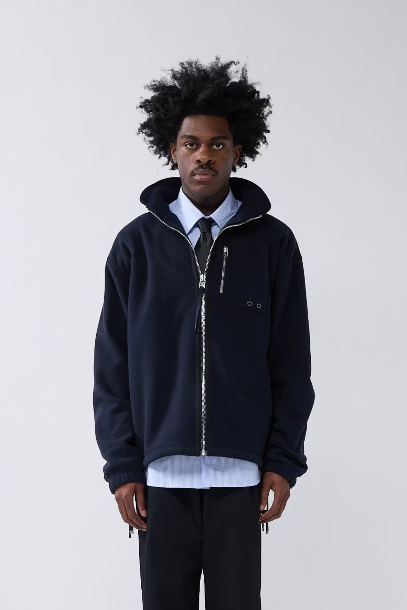 FLEECE ZIP- UP JACKET - NIGHT