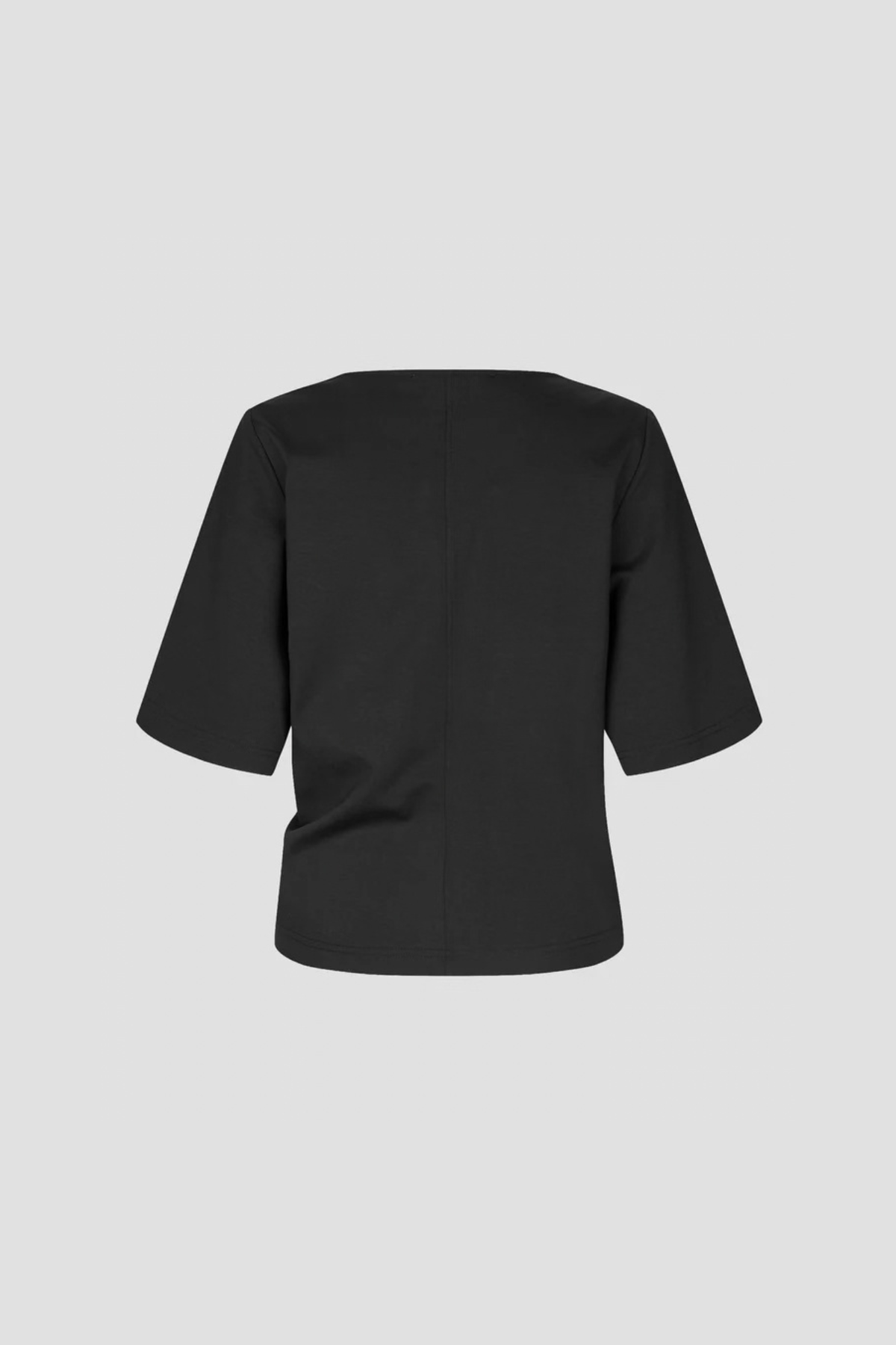 ARKAI DRAPE T-SHIRT - BLACK