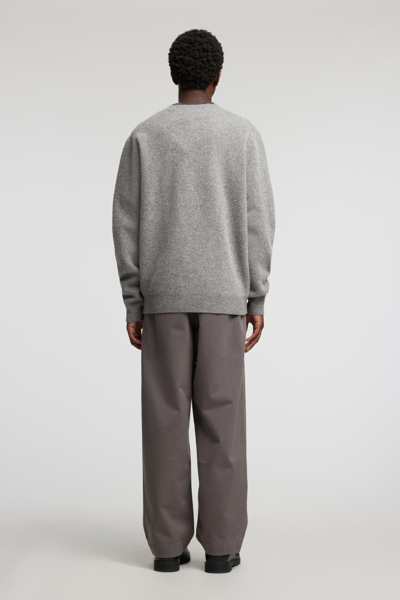 RAGI LS KNIT WOOL - GREY MELANGE