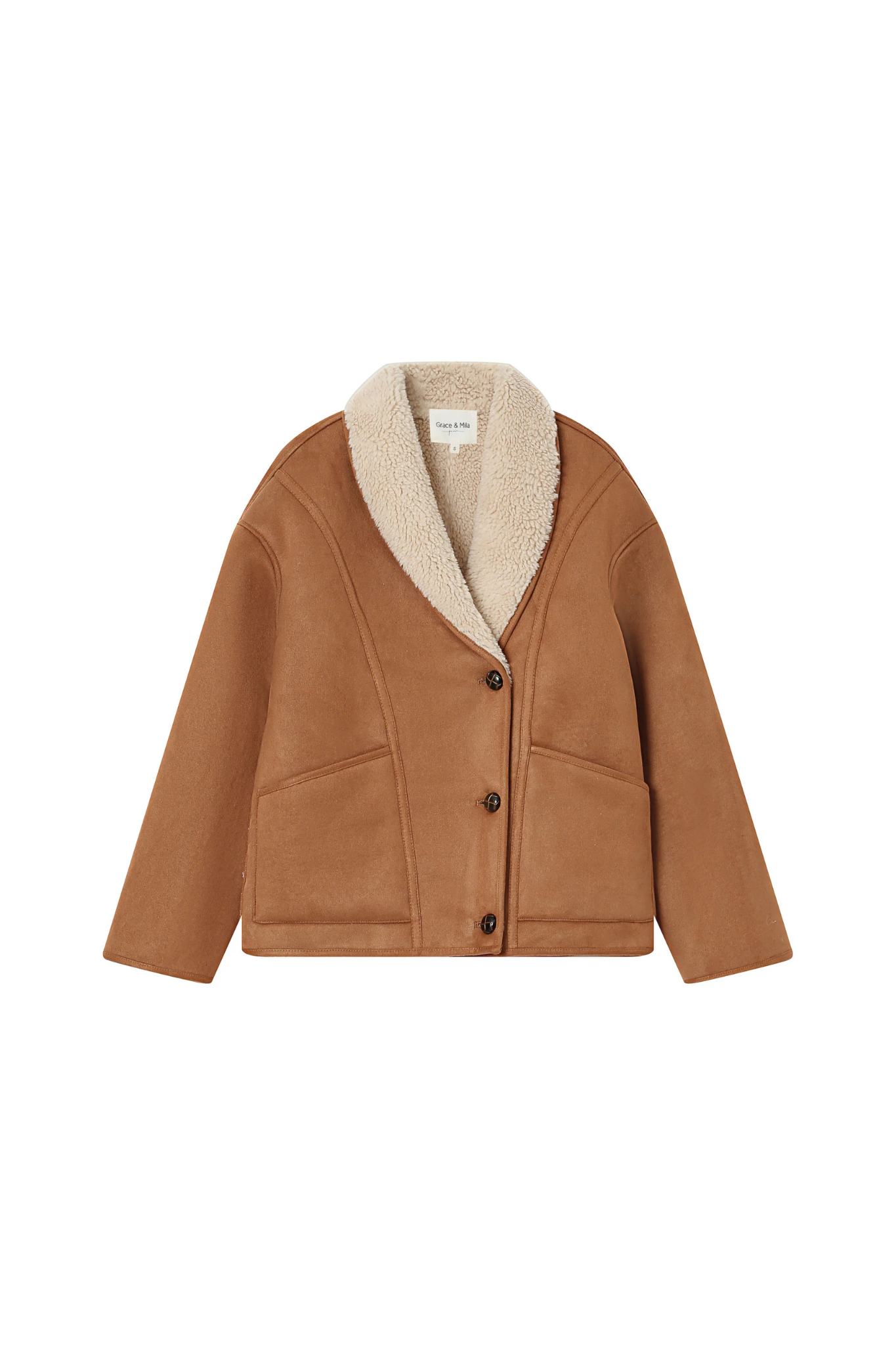 SWAN COAT - CAMEL