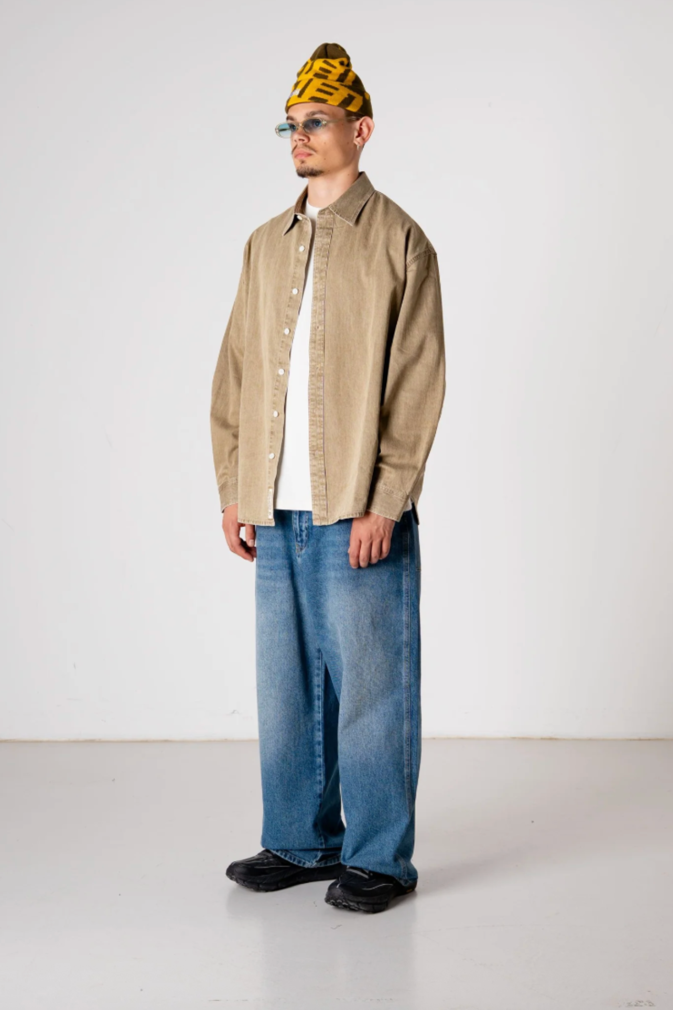 JONG WASHED SHIRT - STONE