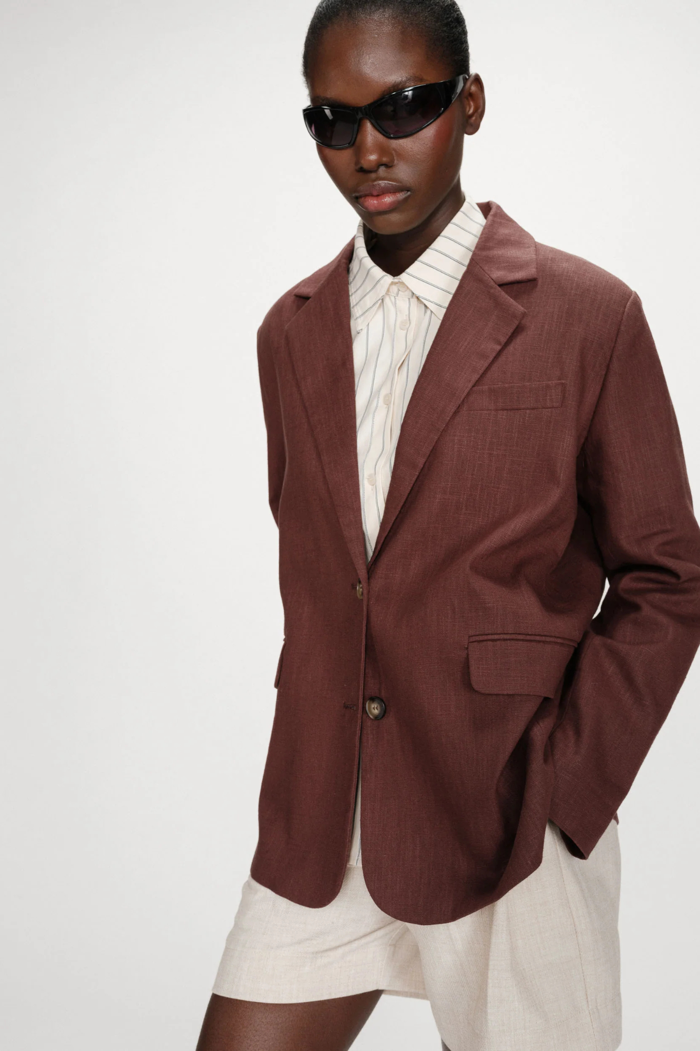 VELIZE BLAZER - CHOCOLAT