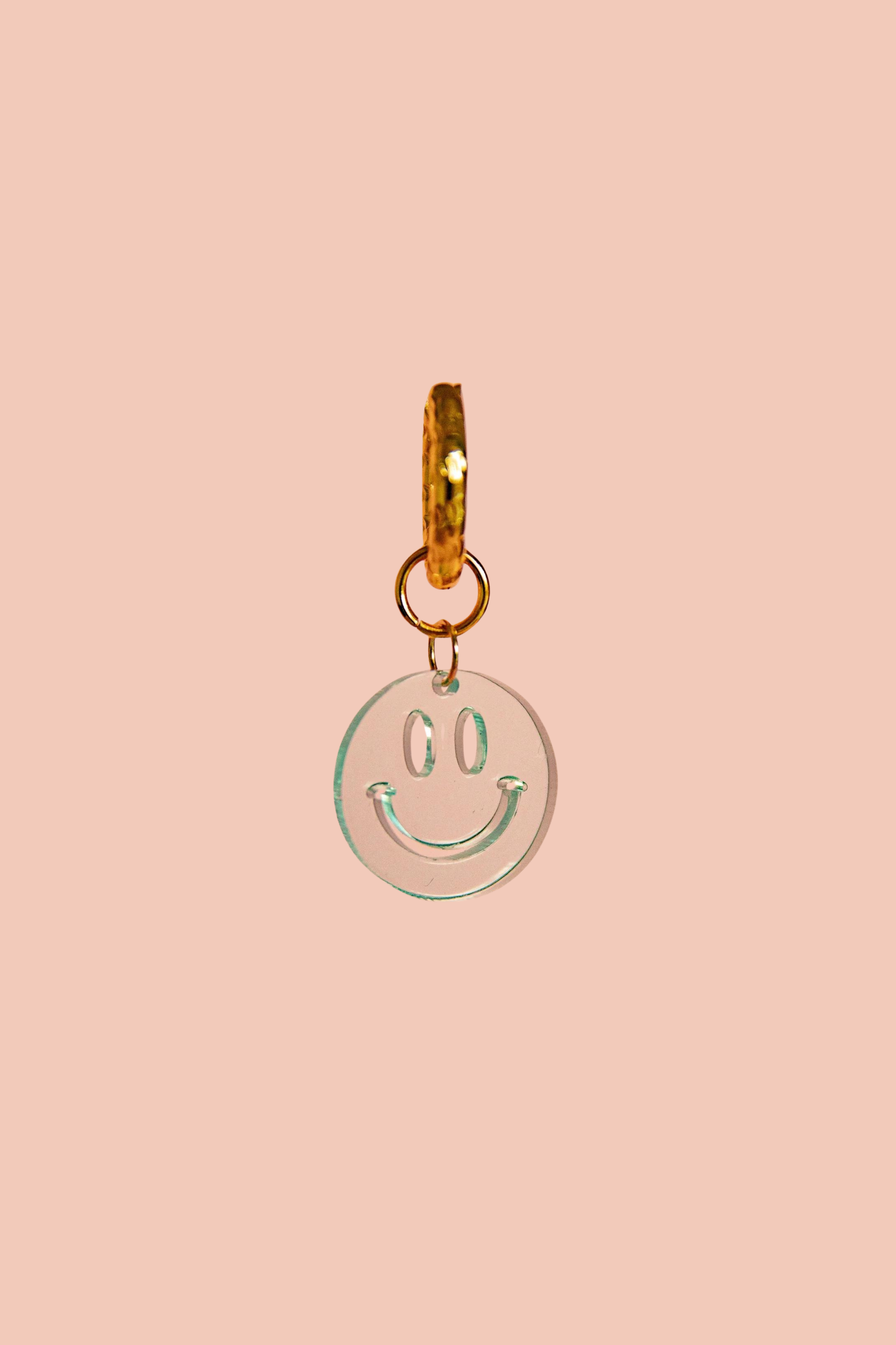 AJ PLEXI HOOP - SMILEY OCEAN GREEN