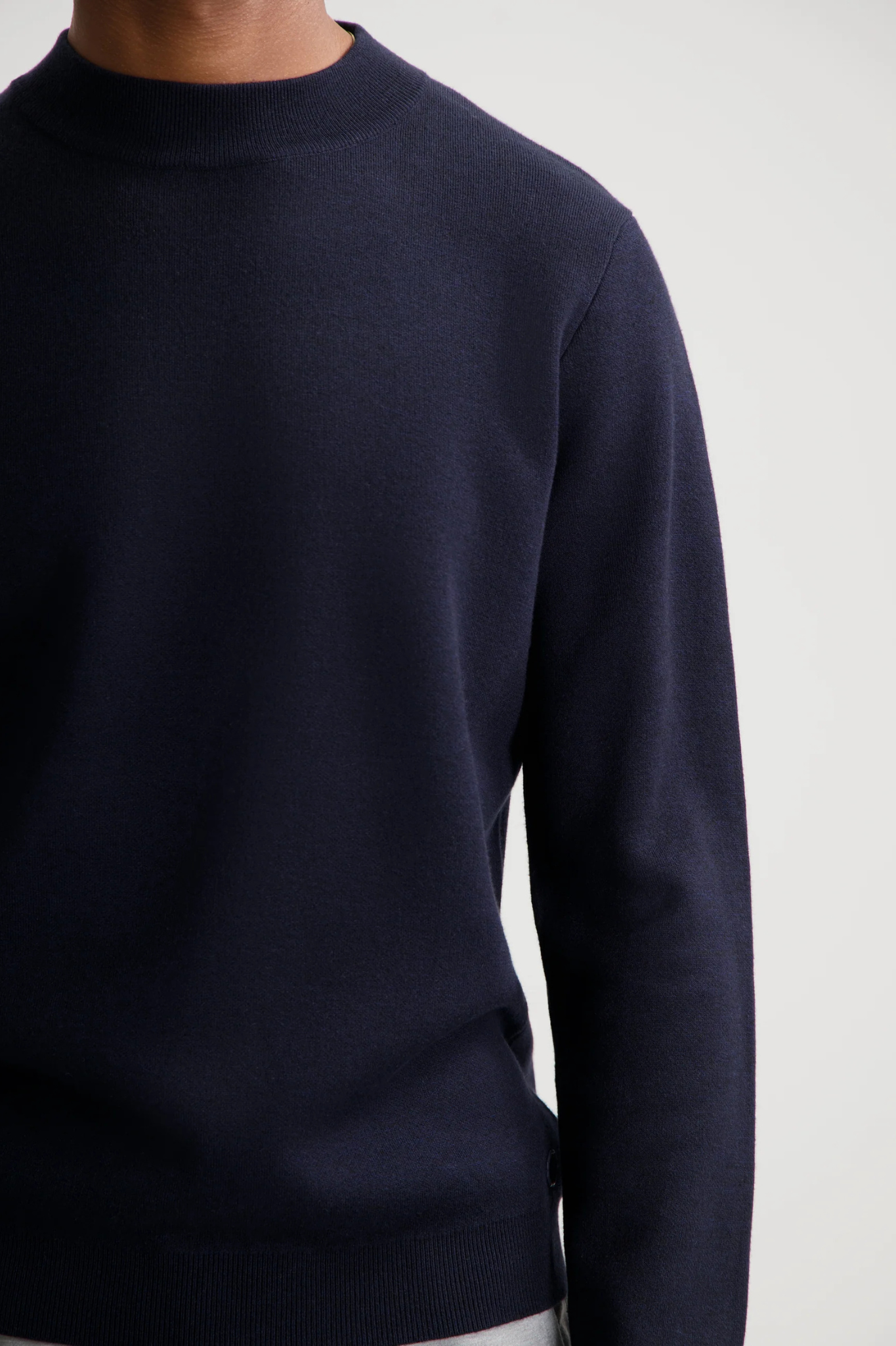ARCHER MOCKNECK KNIT - DK NAVY