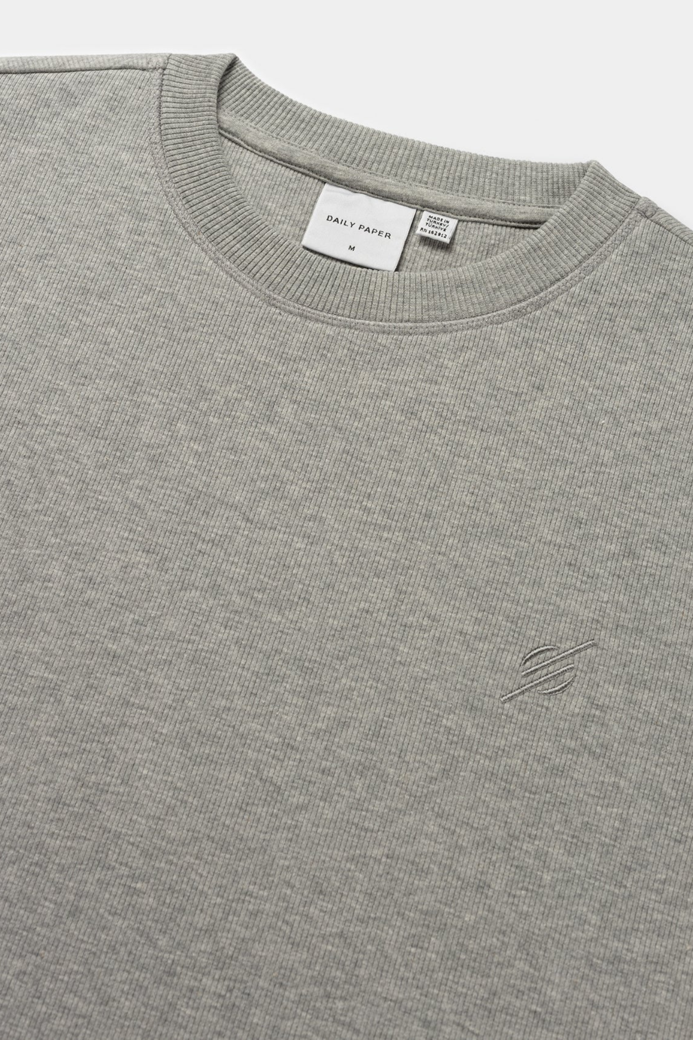 MONO RIB SWEATER - GREY MELANGE