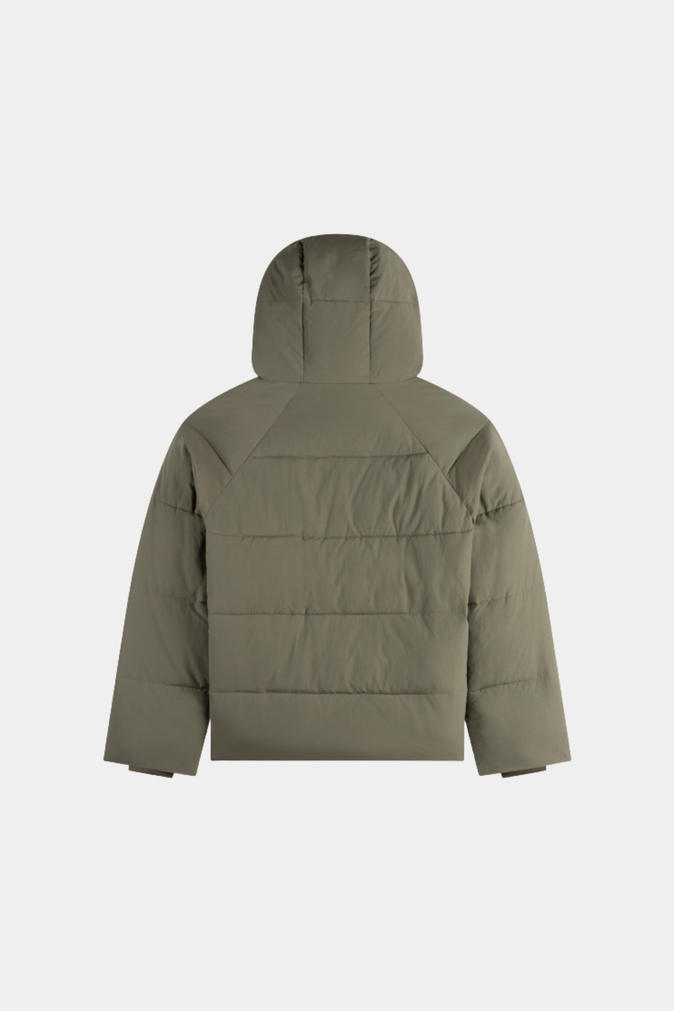 RELAXED PUFFER JACKET - TEA LEAF GREY