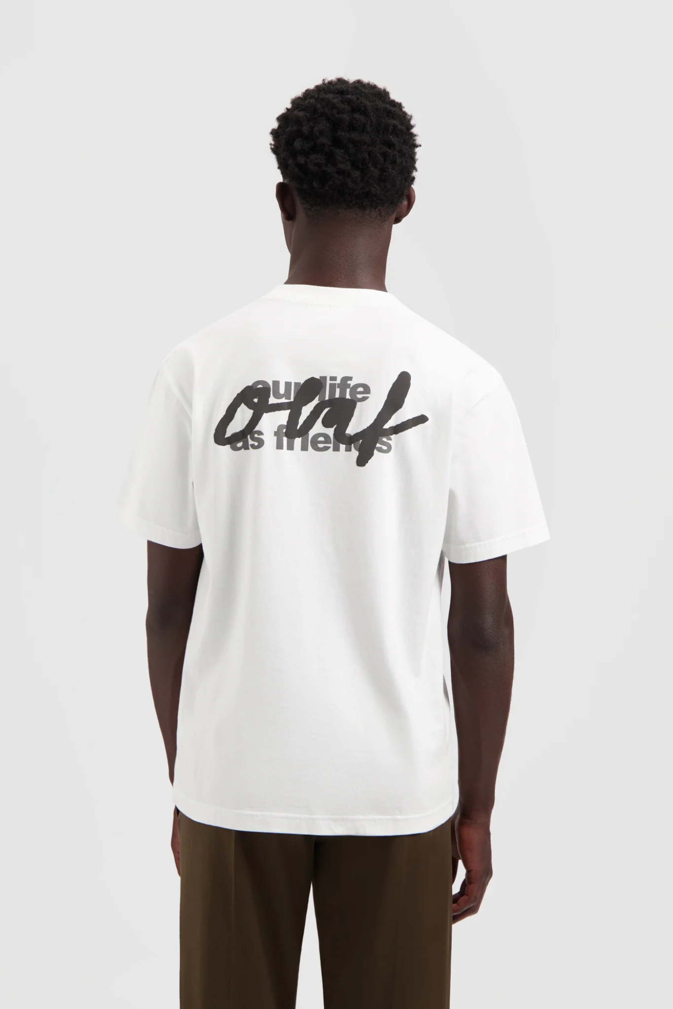 SCRIPT GRAPHIC TEE - OPTICAL WHITE