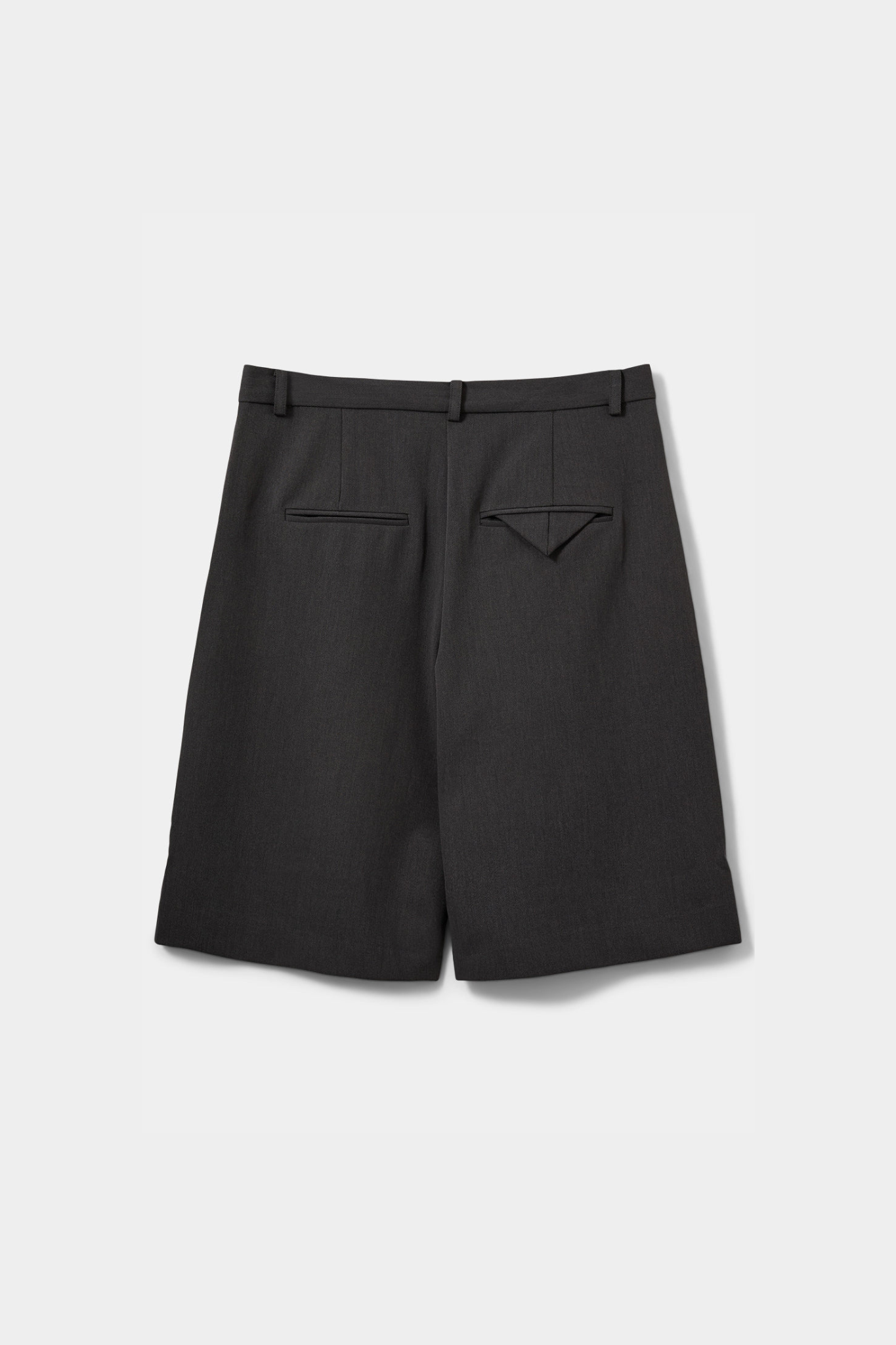 ELSA BERMUDA SUITING SHORTS - DARK GREY