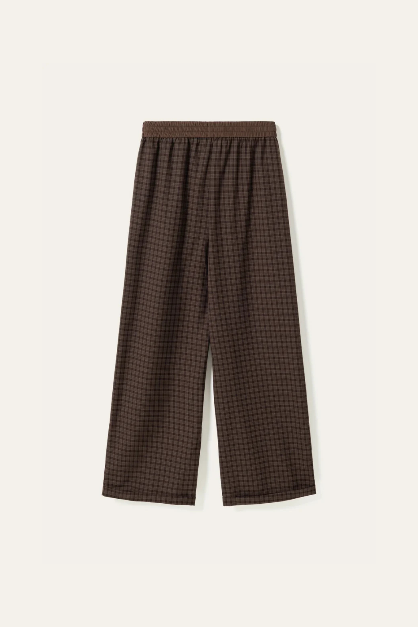 MAHA MW PANTS - DEVANA BROWN CHECK