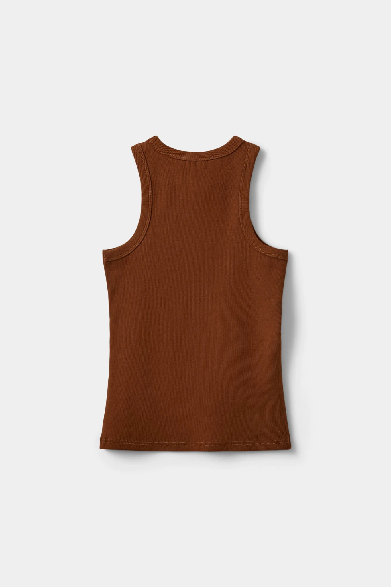 BECA RIB TANK TOP - MAPLE BROWN