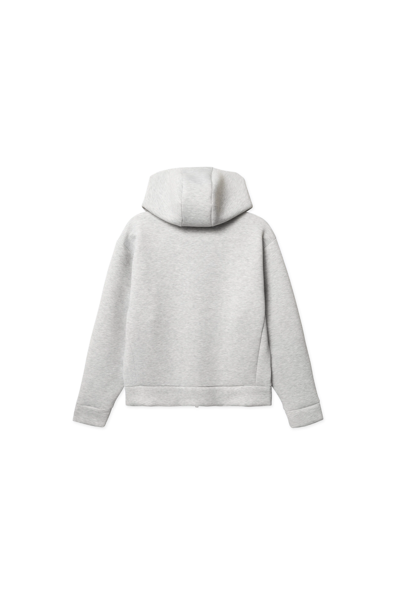 FUJI SCUBA ZIP HOODIE - LIGHT GREY MELANGE