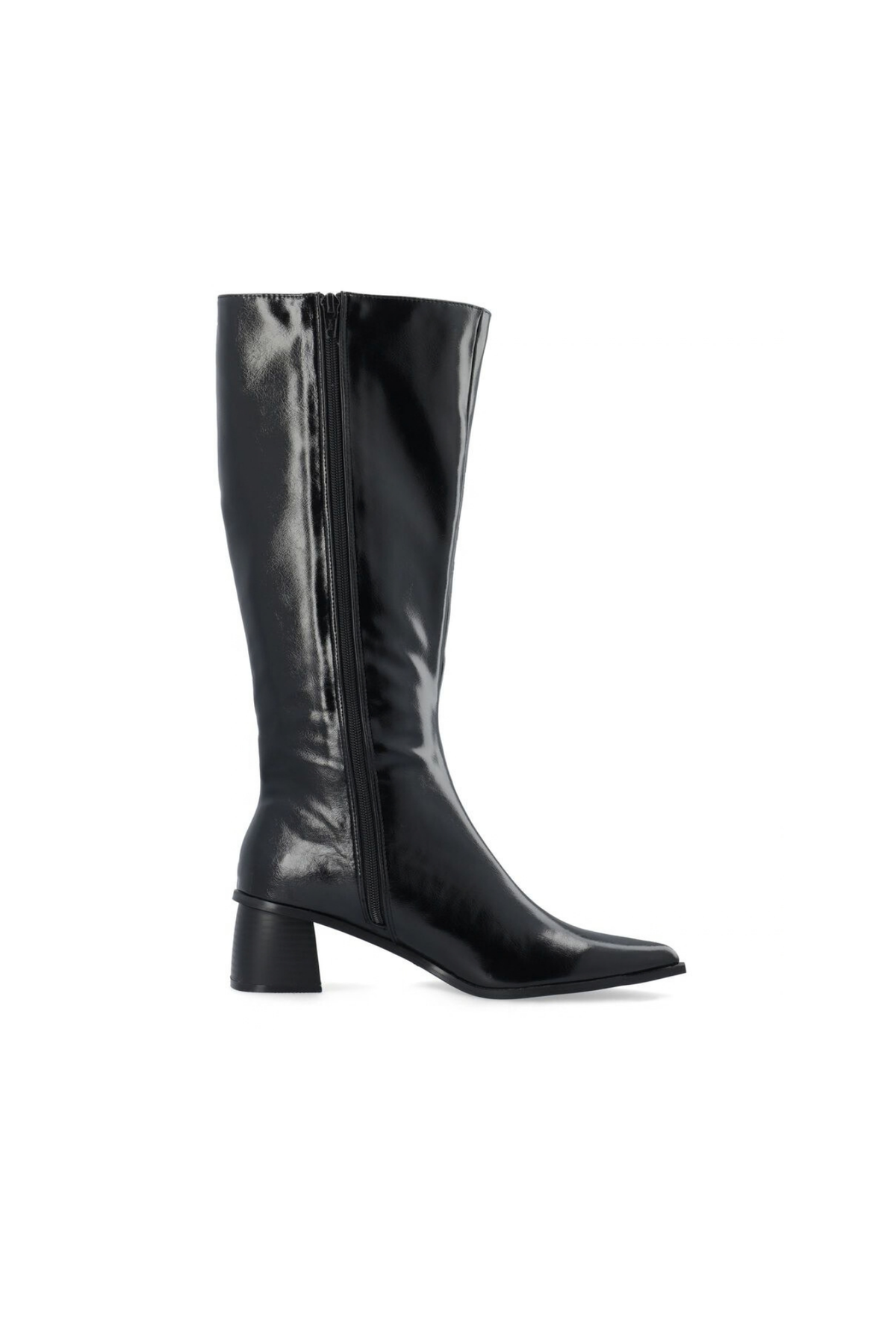 LEONORA TALL ZIP BOOTS - BLACK PRATIA