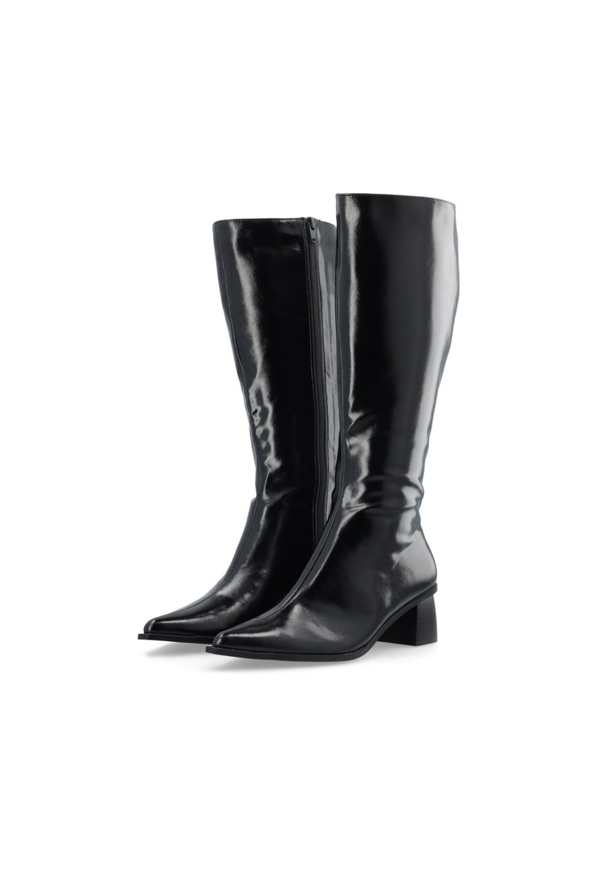 LEONORA TALL ZIP BOOTS - BLACK PRATIA