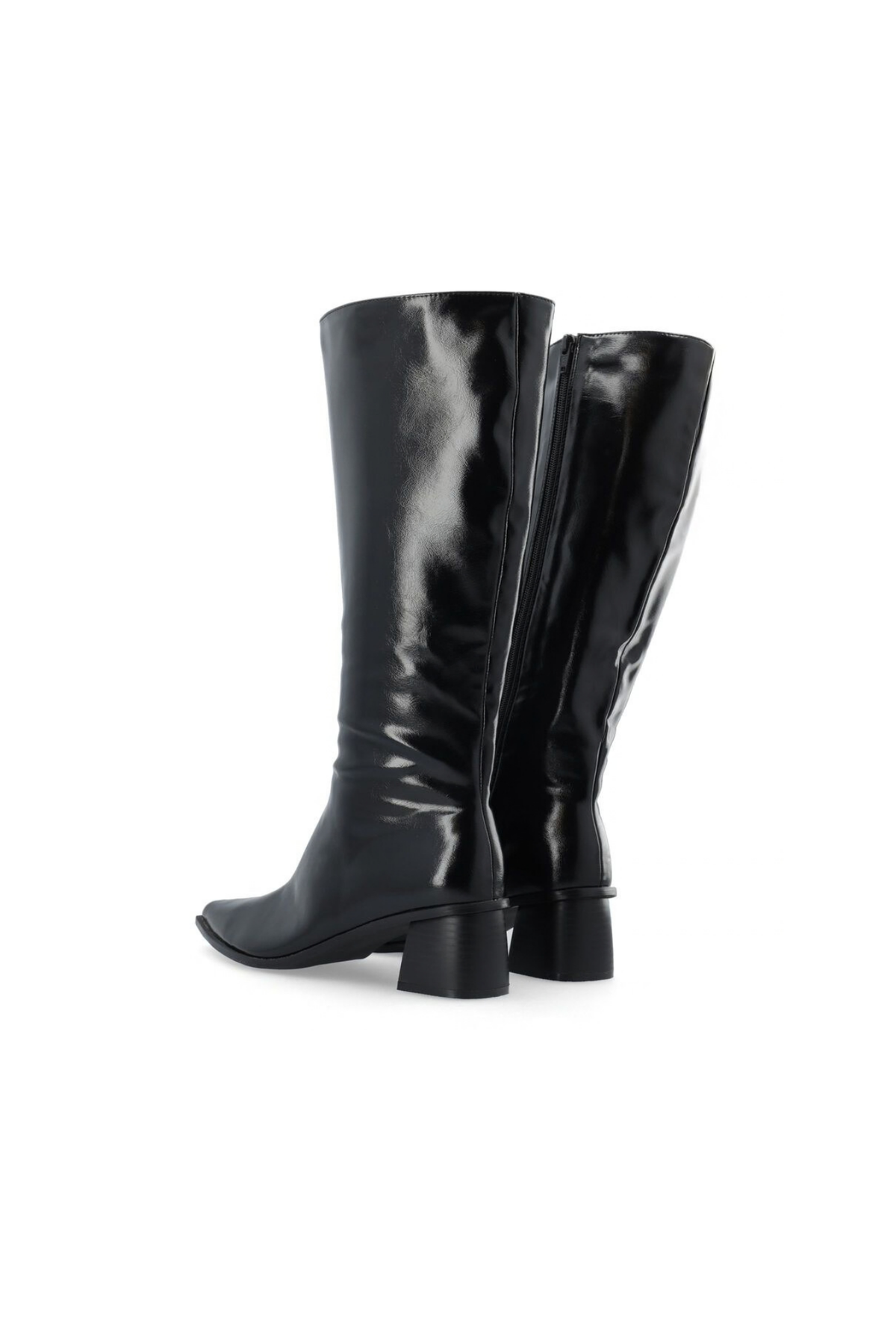 LEONORA TALL ZIP BOOTS - BLACK PRATIA