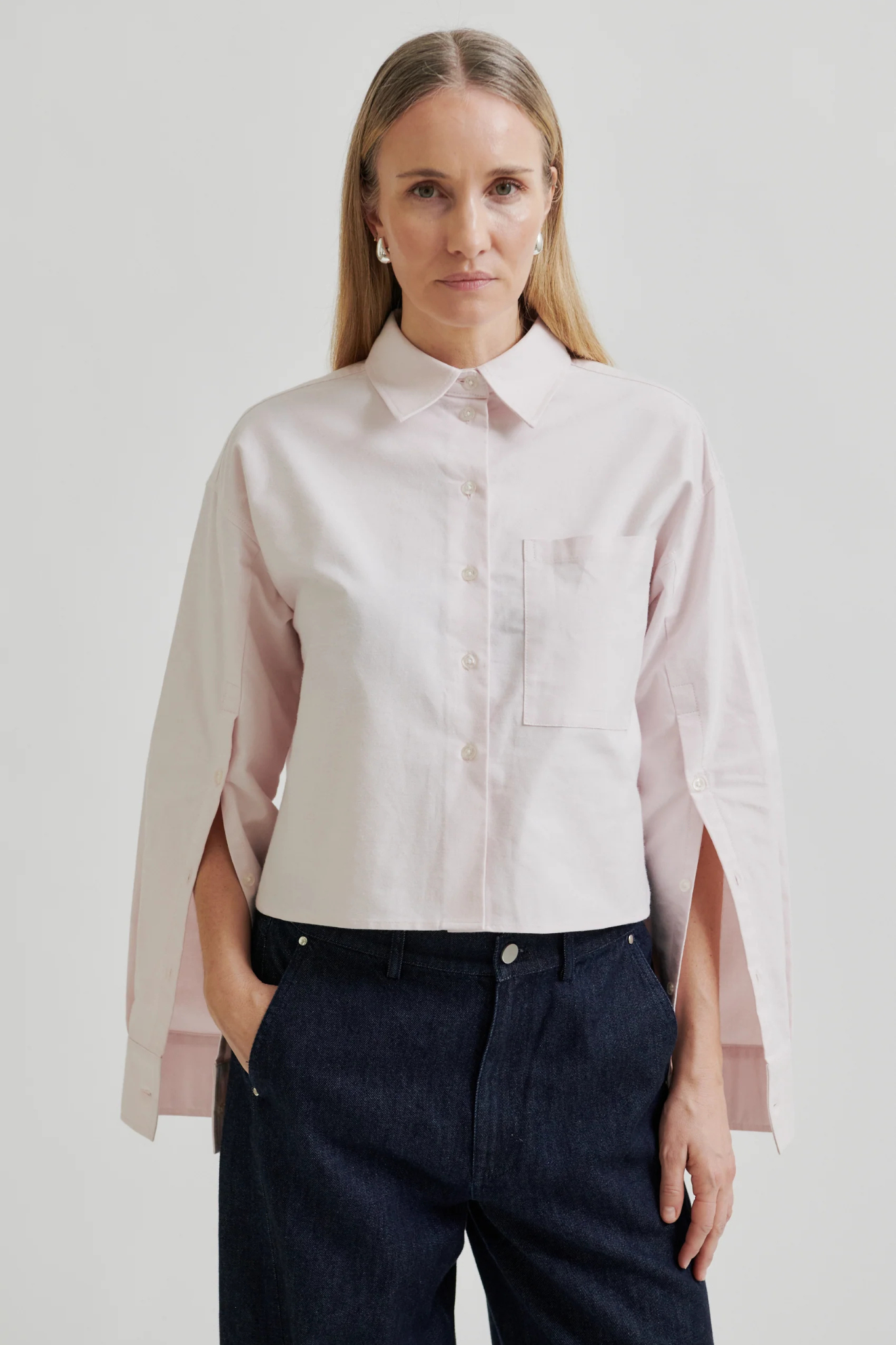 BAULO SLIT SHIRT - MAUVE MORN