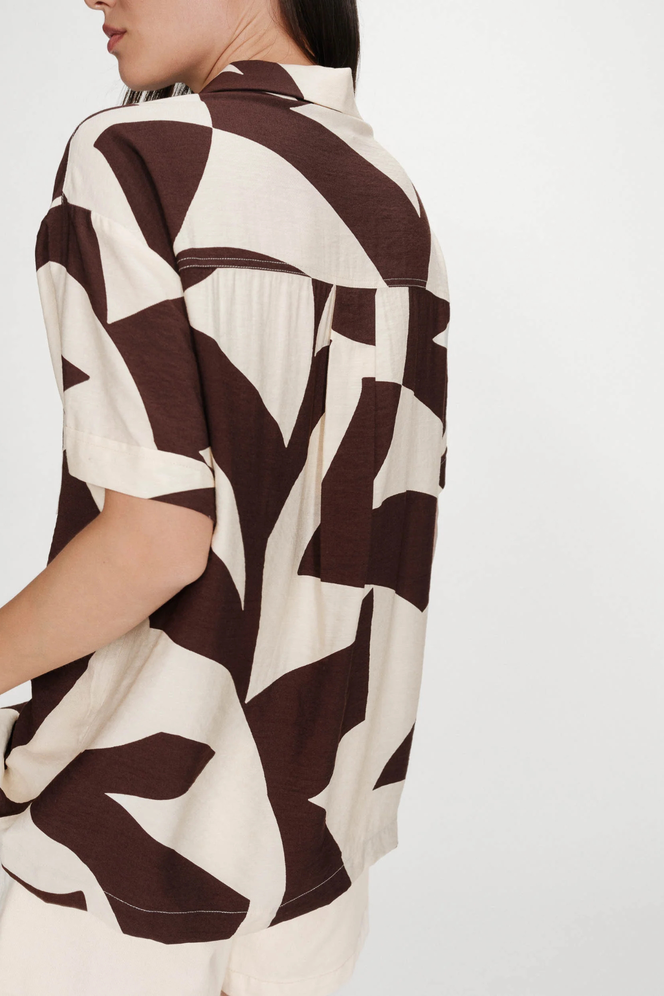VEIL SHIRT - CHOCOLAT