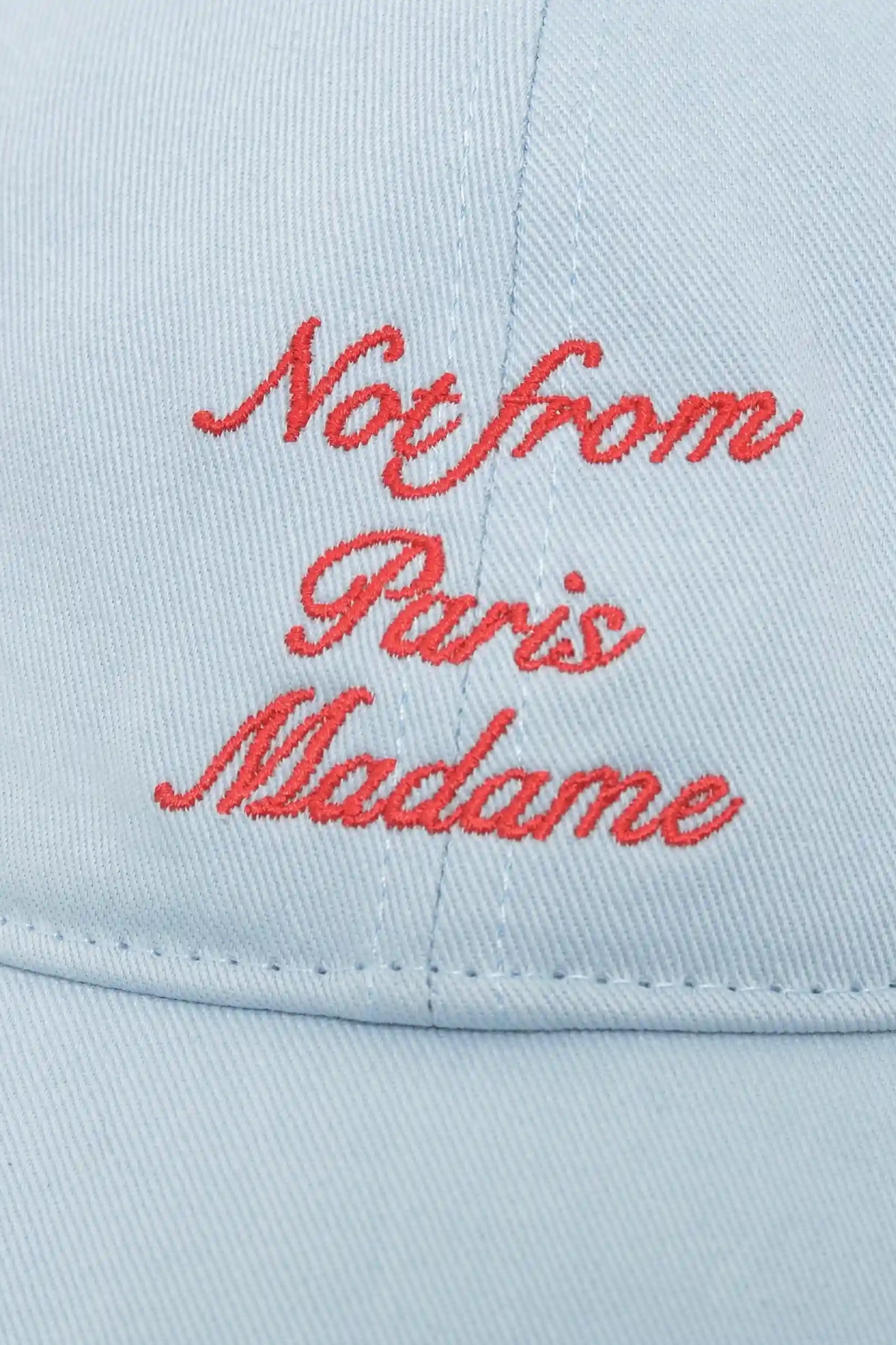 CASQUETTE SLOGAN CALLIGRAPHY - LIGHT BLUE