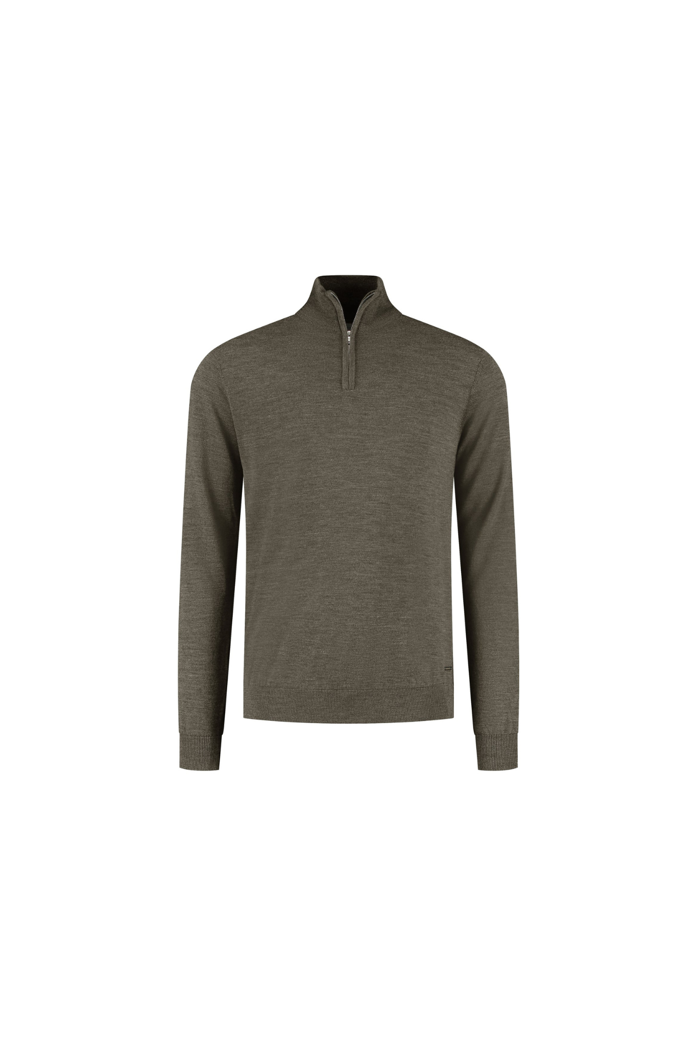 DESTIN SKIPPER HALF ZIP SWEATER - DAR ARMY