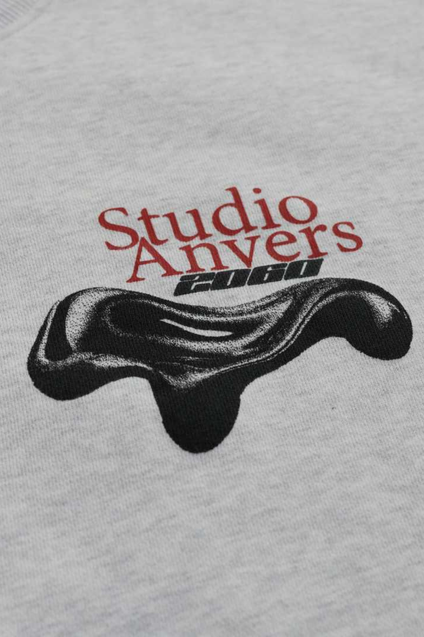 CHROME WAVES CREWNECK - GREY MOUSE
