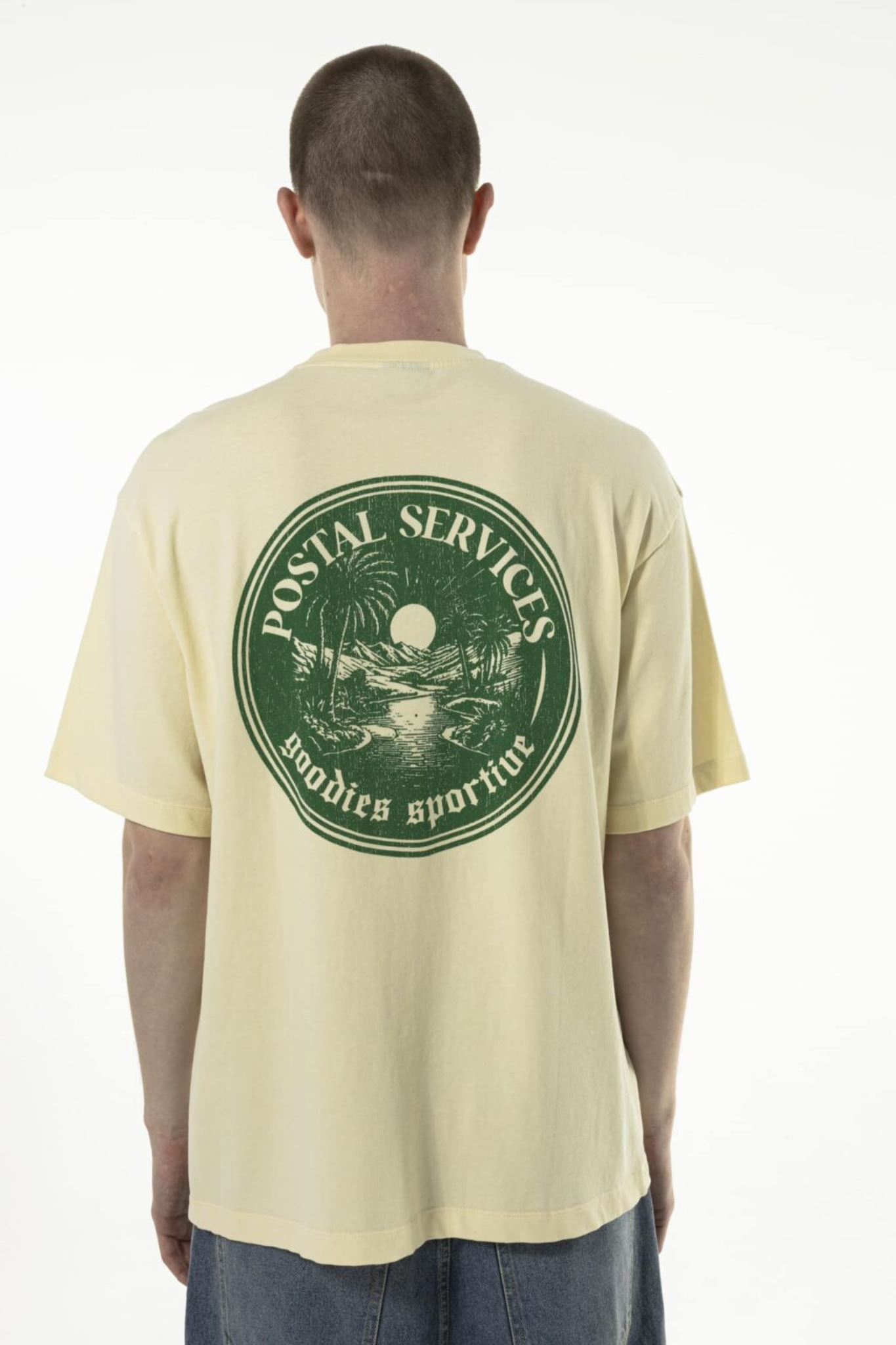 VINTAGE POSTAL SERVICE T-SHIRT - BUTTER