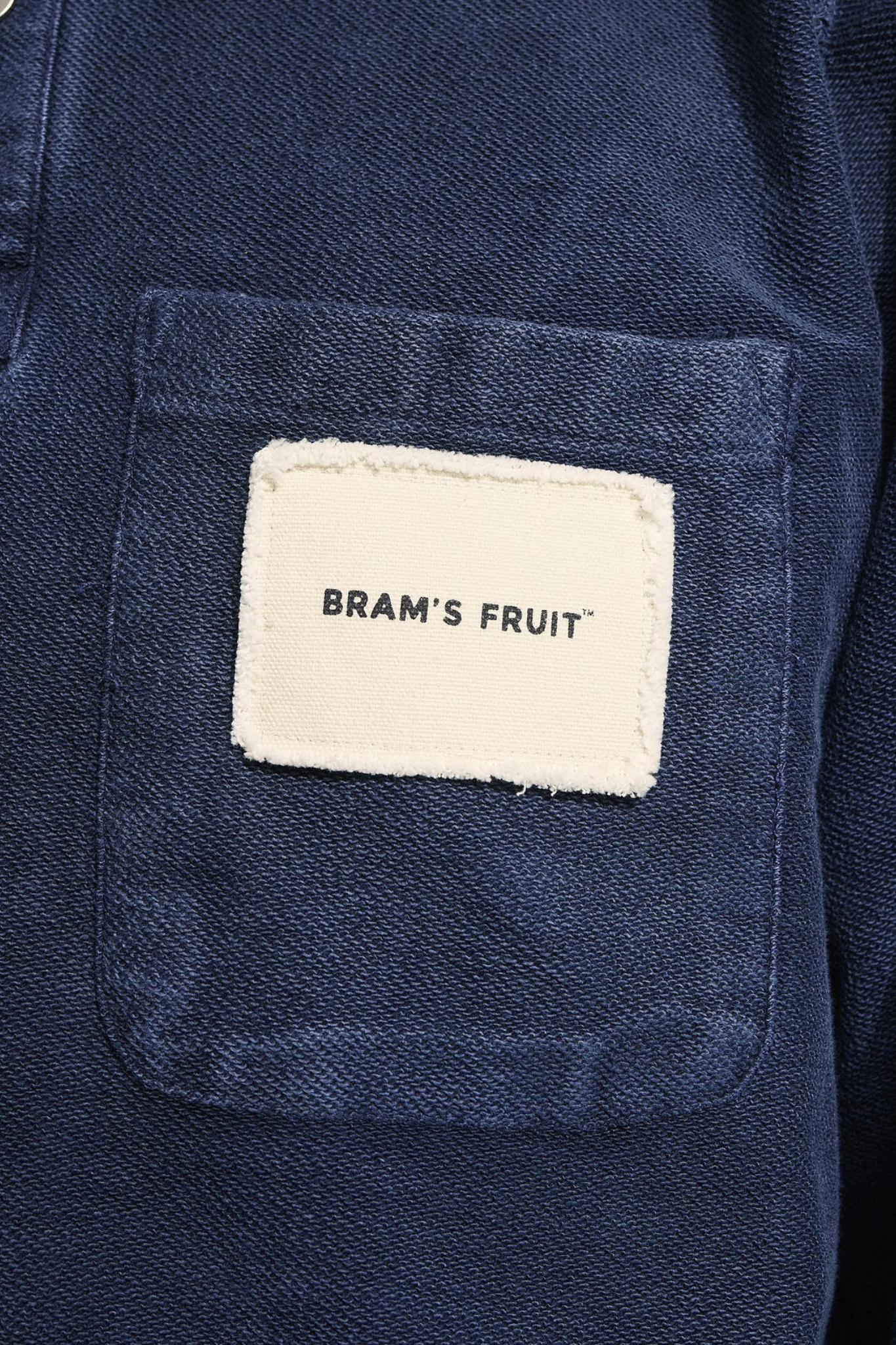 CHEST POCKET SWEAT POLO - WASHED MIDNIGHT BLUE