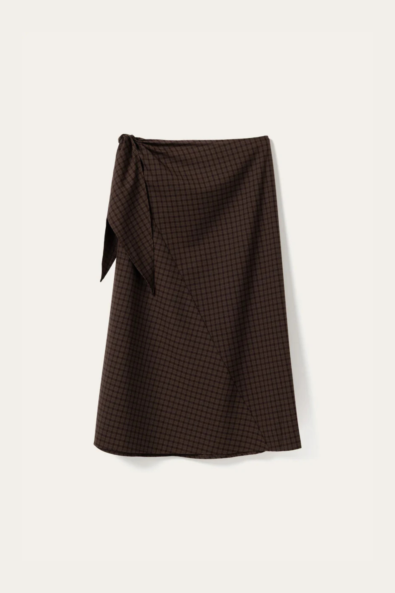 MITTY SKIRT - DEVANA BROWN CHECK
