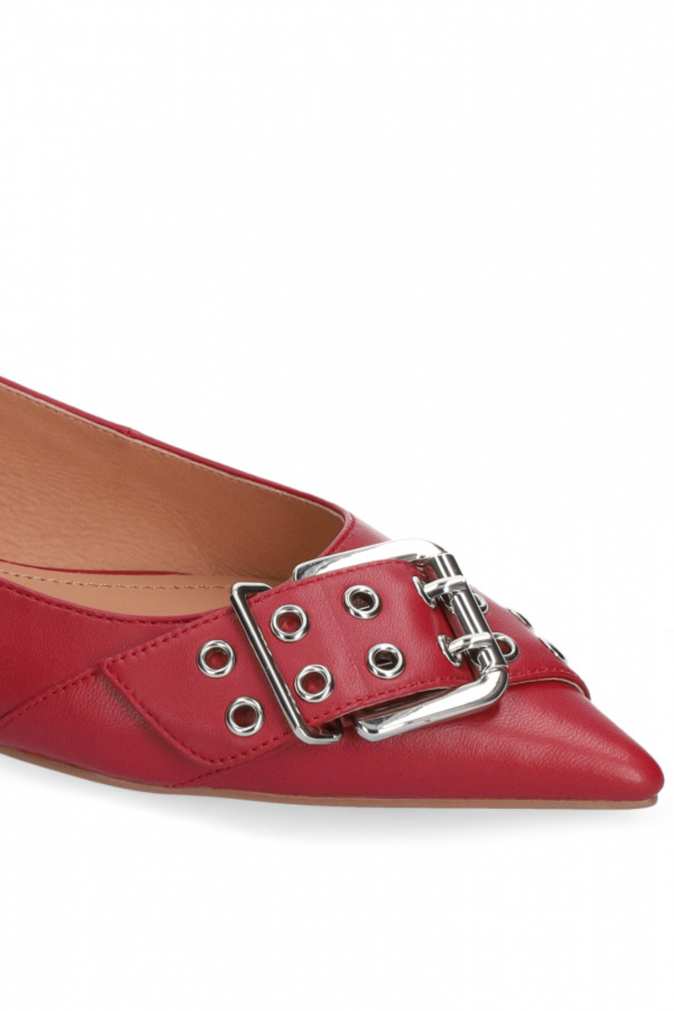 Bibi Lou samira flat shoes in red. Front view