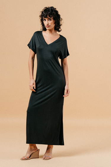 MARGAUX DRESS - ANTHRACITE