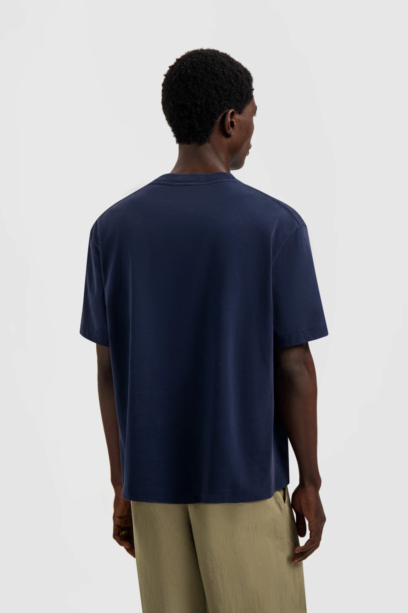 SCRIPT FRIENDS BOXY T-SHIRT - NAVY