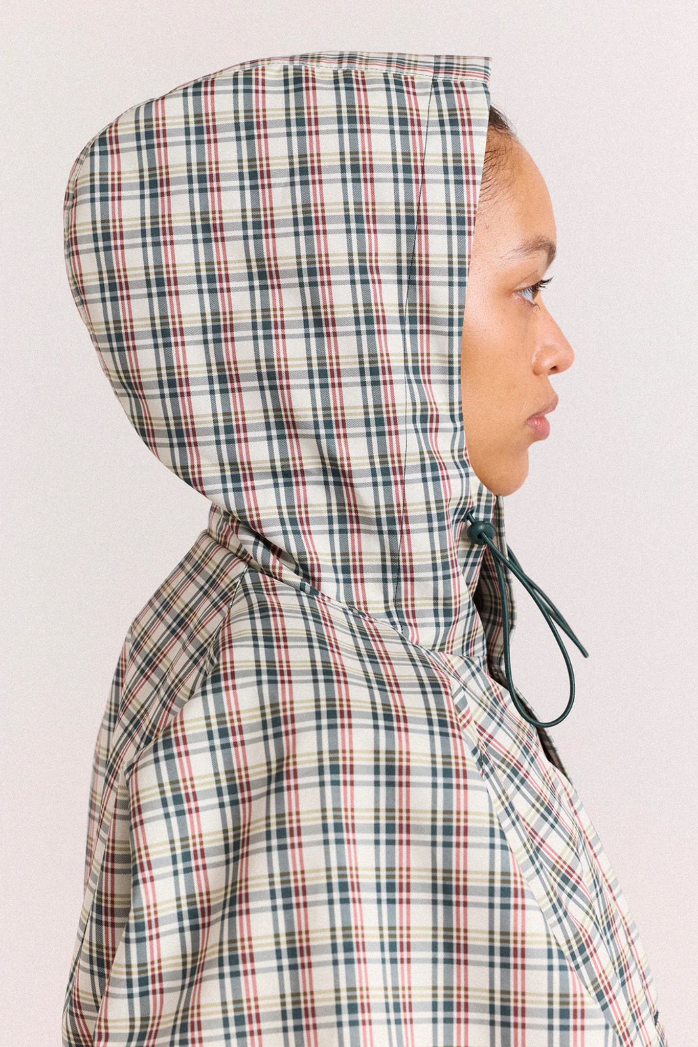 LIU RAINCOAT - ELDERBERRY CHECK