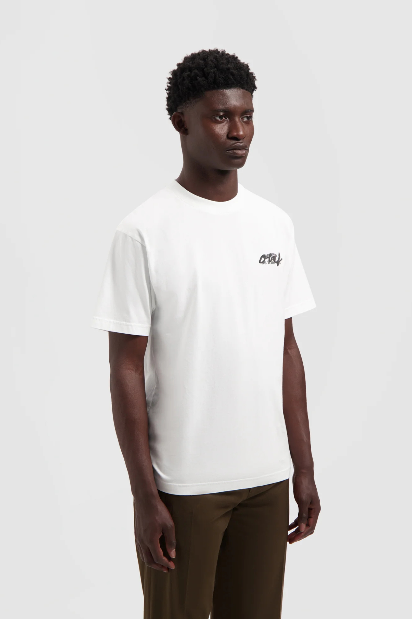 SCRIPT GRAPHIC TEE - OPTICAL WHITE