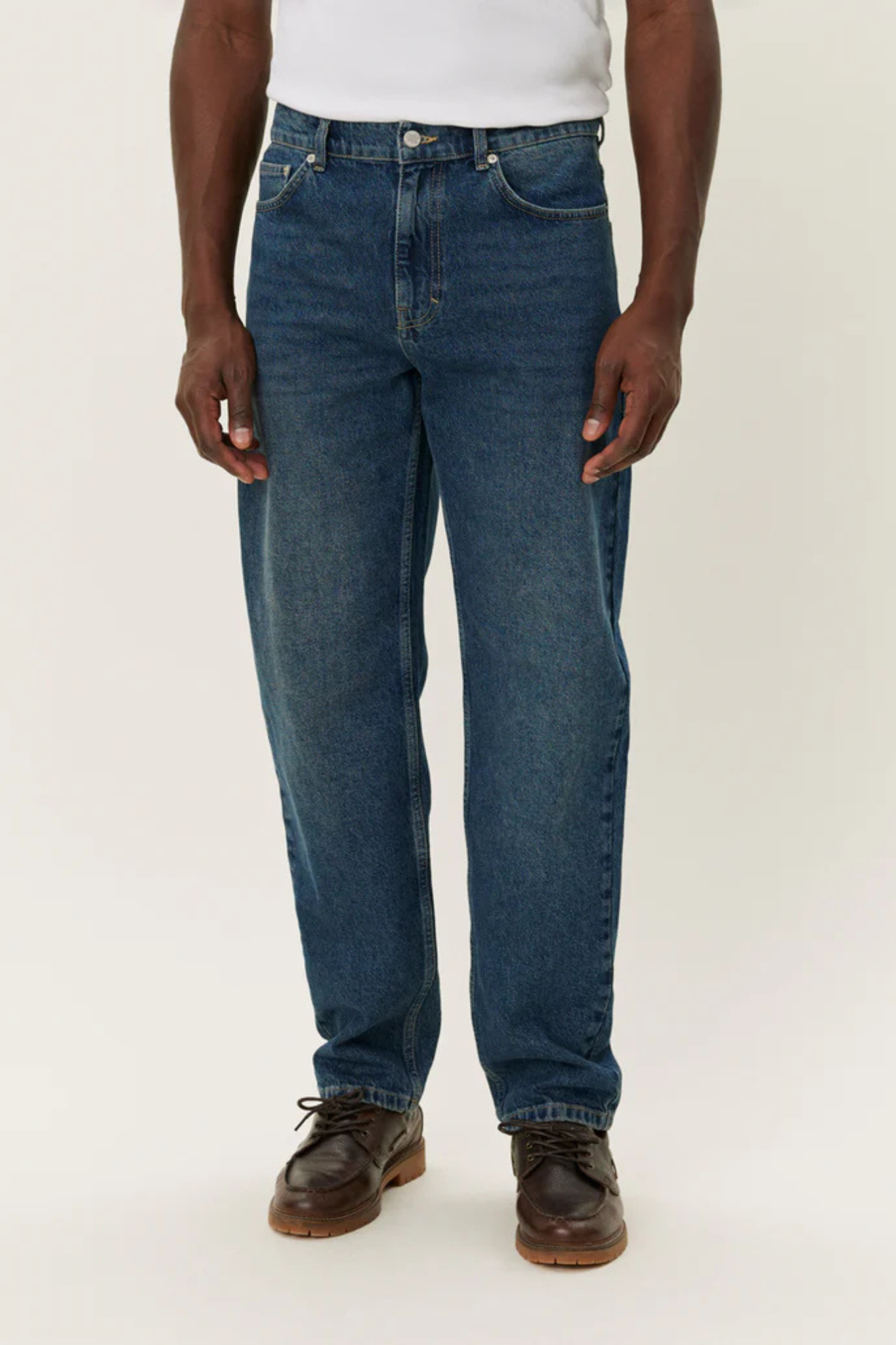 RYDER WASHED DENIM JEANS - MEDIUM INDIGO WASHED