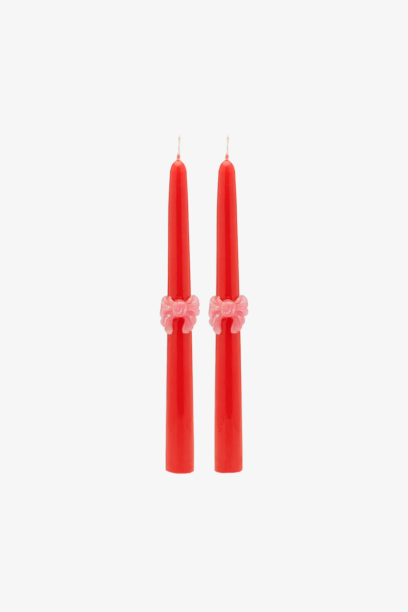 LOVING BOW CANDLE SET OF 2