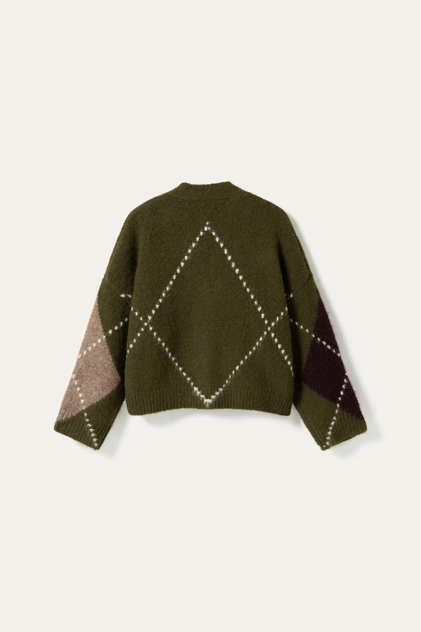 LAIANA KNIT CARDIGAN - AVOCADO GREEN MIX