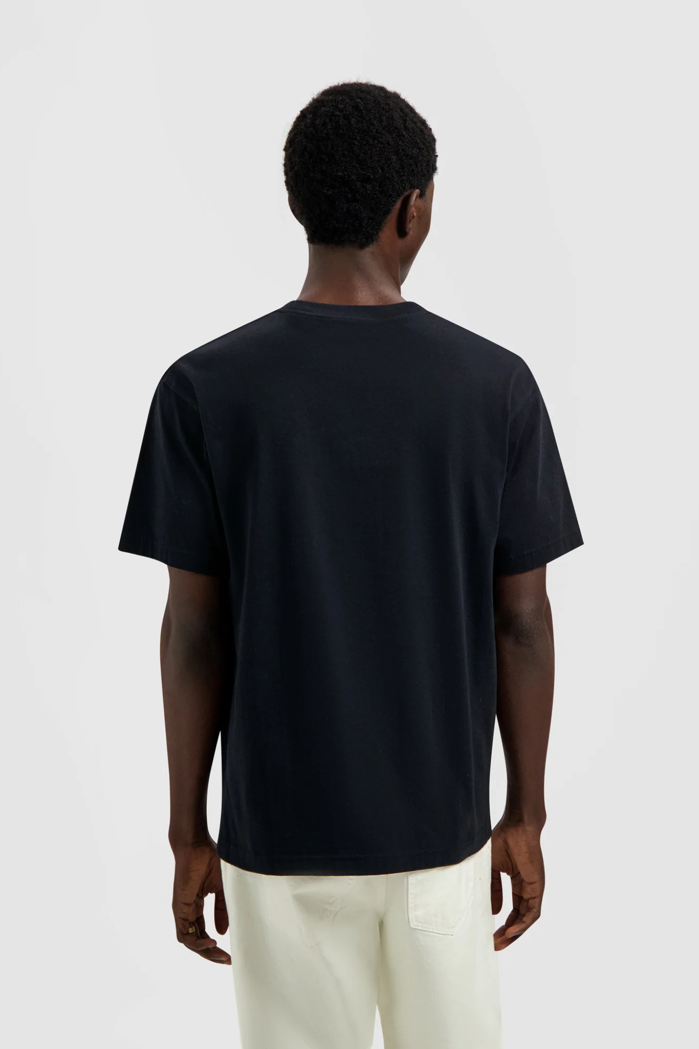 TAPED LADDER T-SHIRT - BLACK