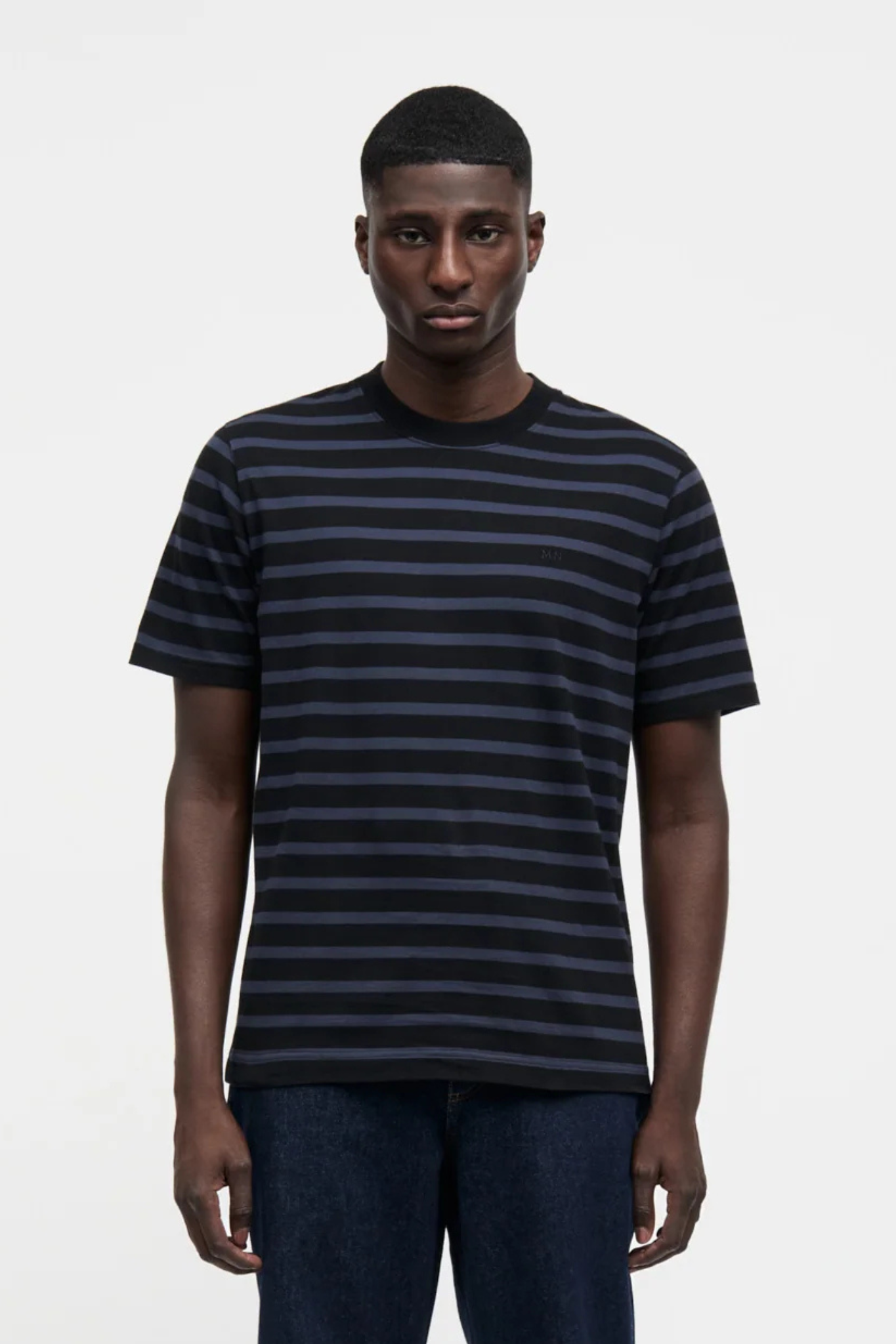 STRIPE FRODE LS T-SHIRT- PARISIAN/BLACK