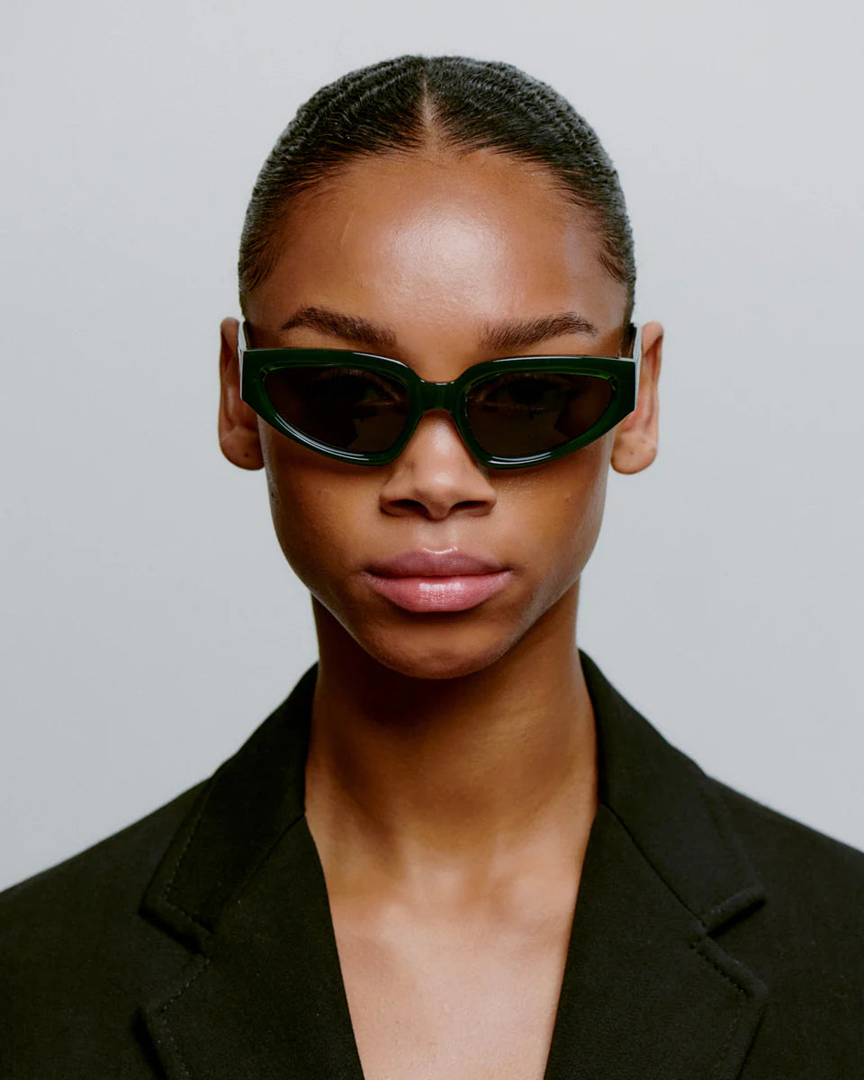 ELLA SUNGLASSES - DARK GREEN