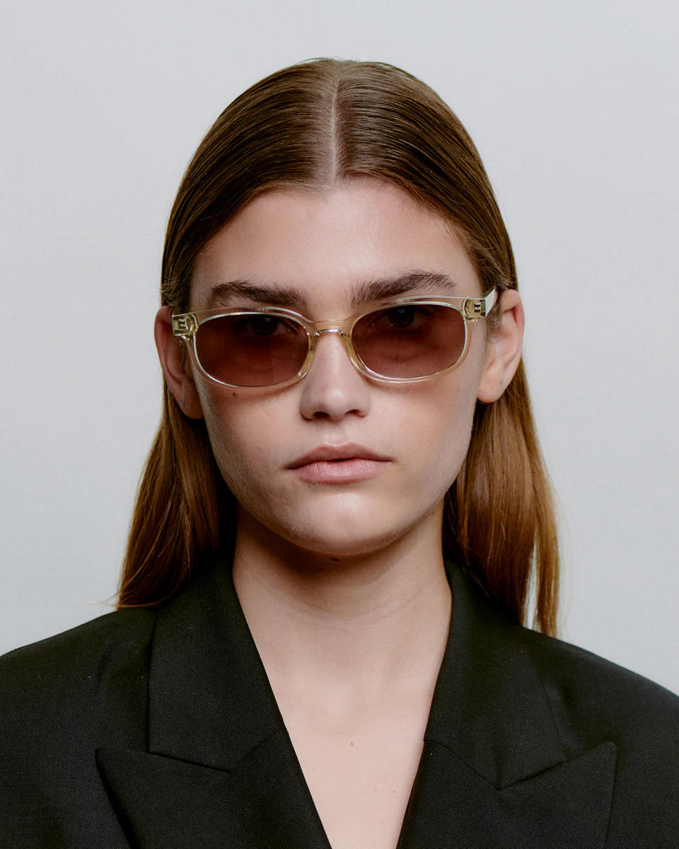 CHARLIE SUNGLASSES - ECRU TRANSPARENT