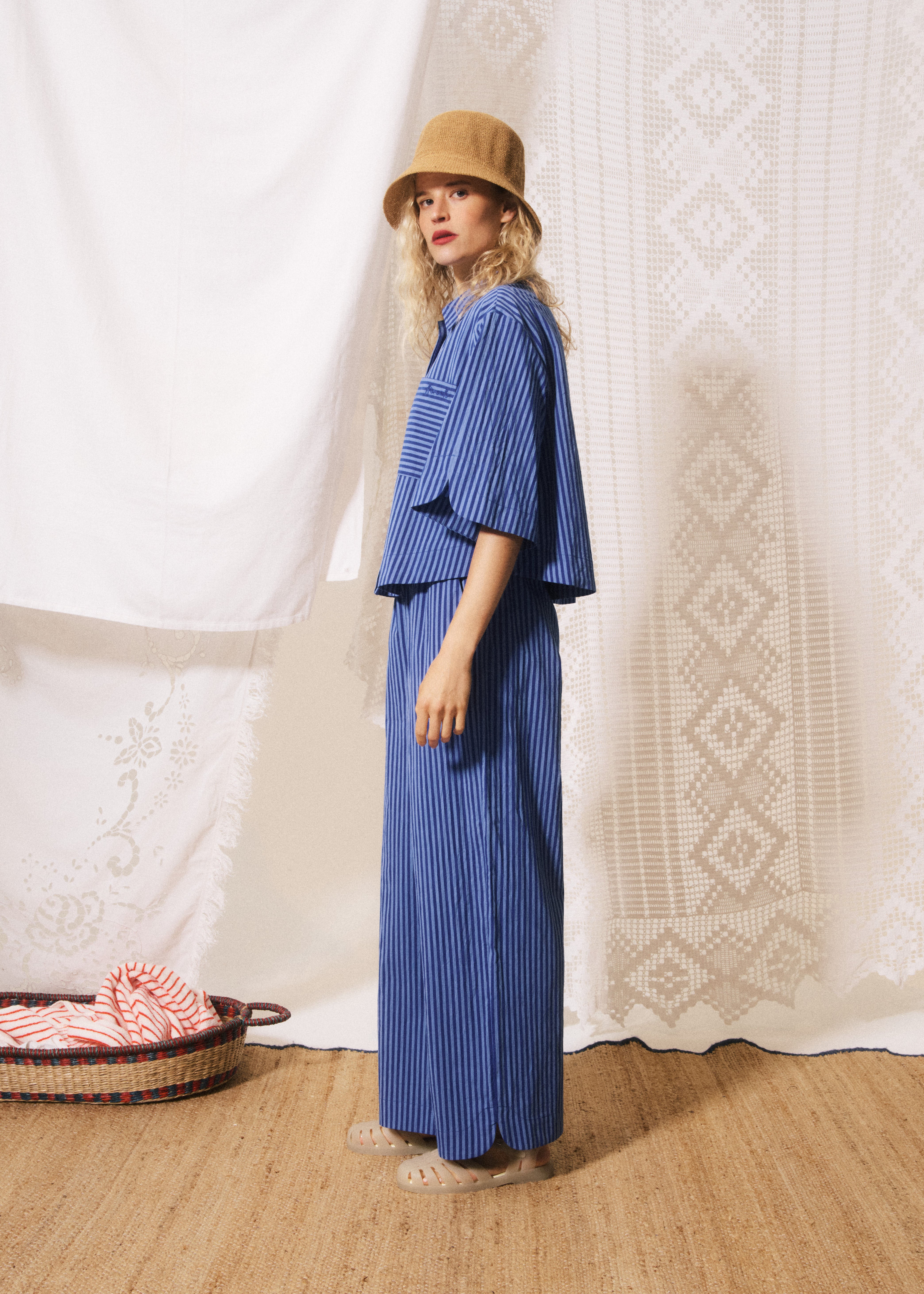 ANNUNZIATA PANTS - BLEU ELECTRIQUE