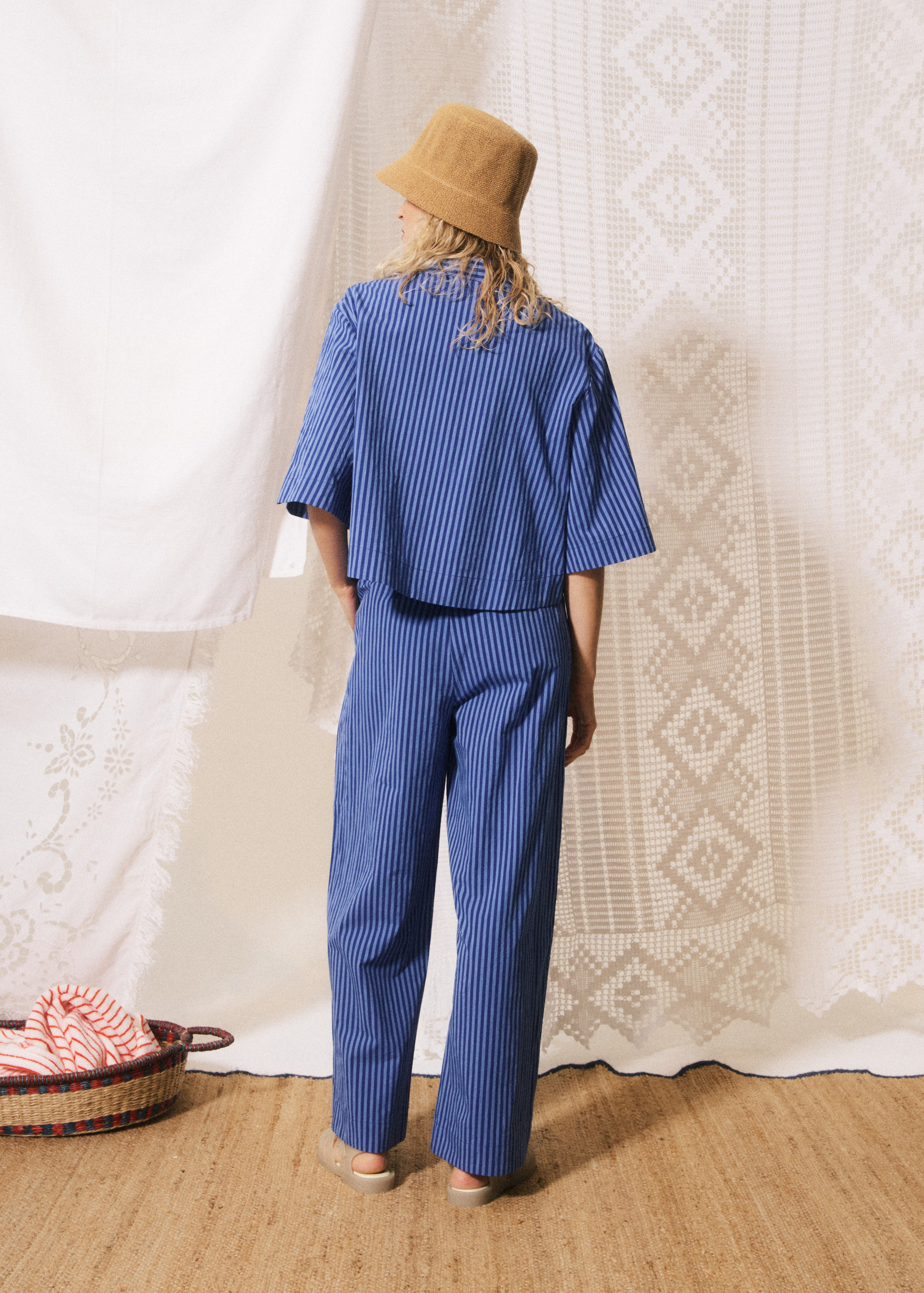 ANNUNZIATA PANTS - BLEU ELECTRIQUE