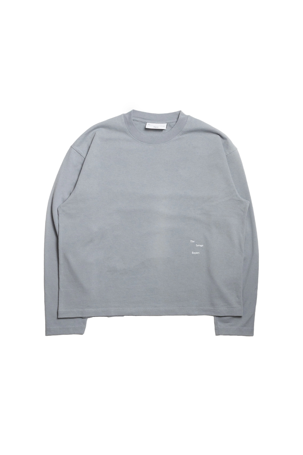 LOGO BAR LONGSLEEVE  SWEATER - PEBBLE