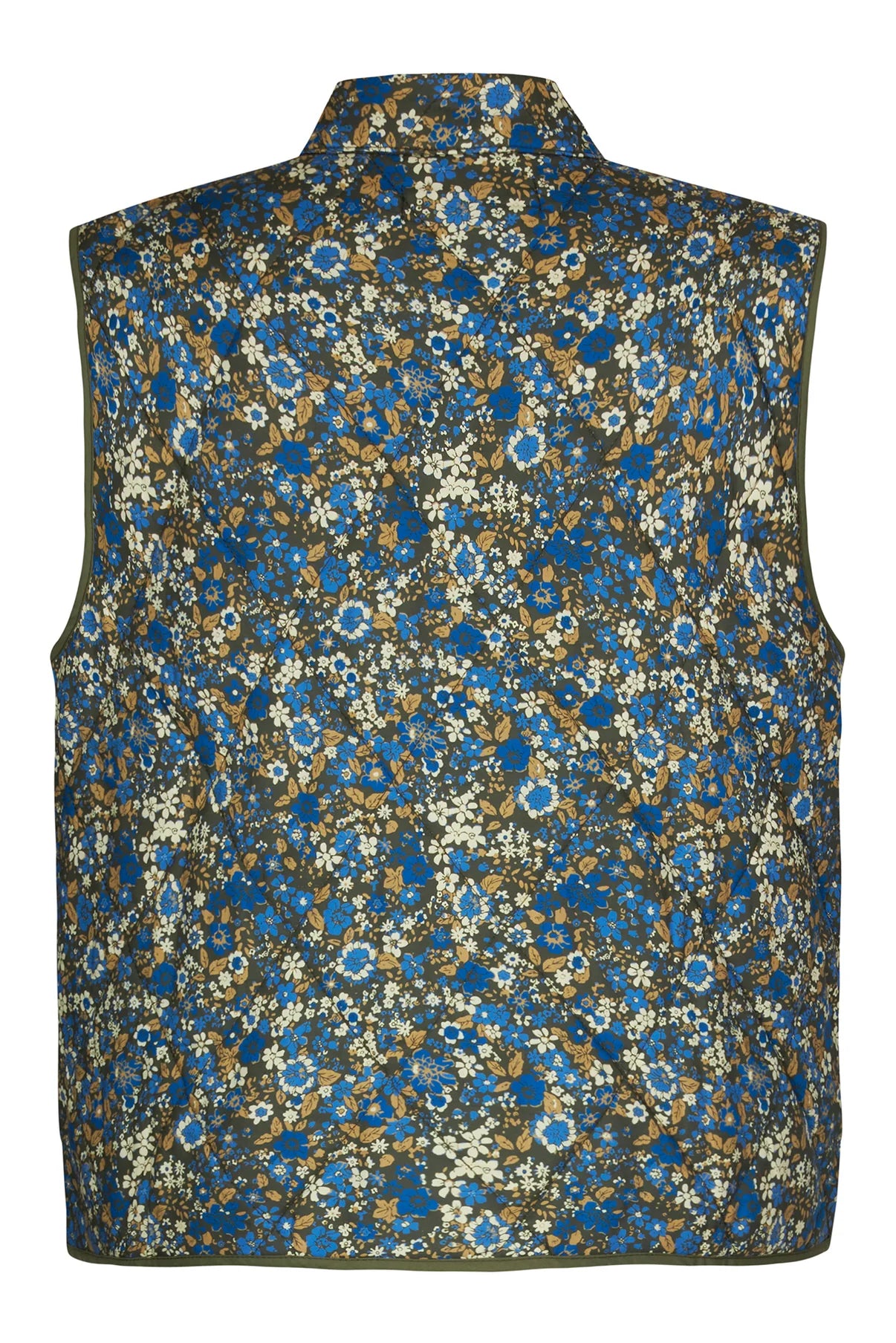 CAIRO QUILTED VEST - BLUE