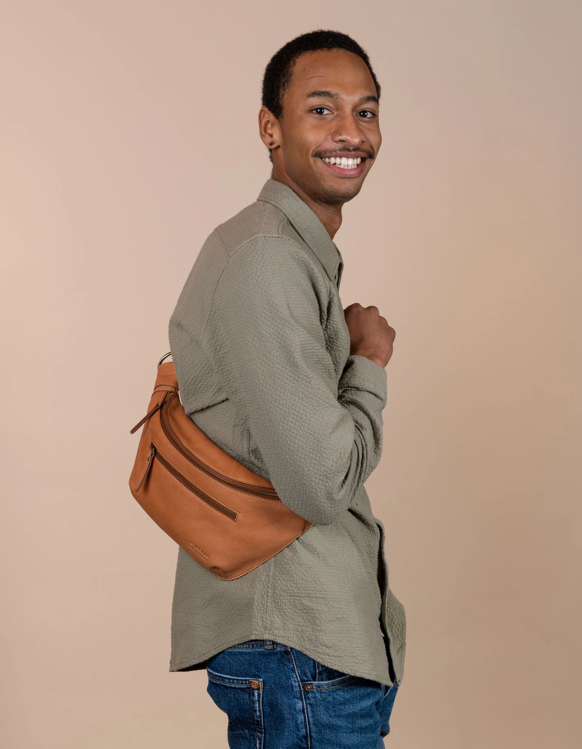 DREW BUM BAG - WILD OAK SOFT GRAIN LEATHER