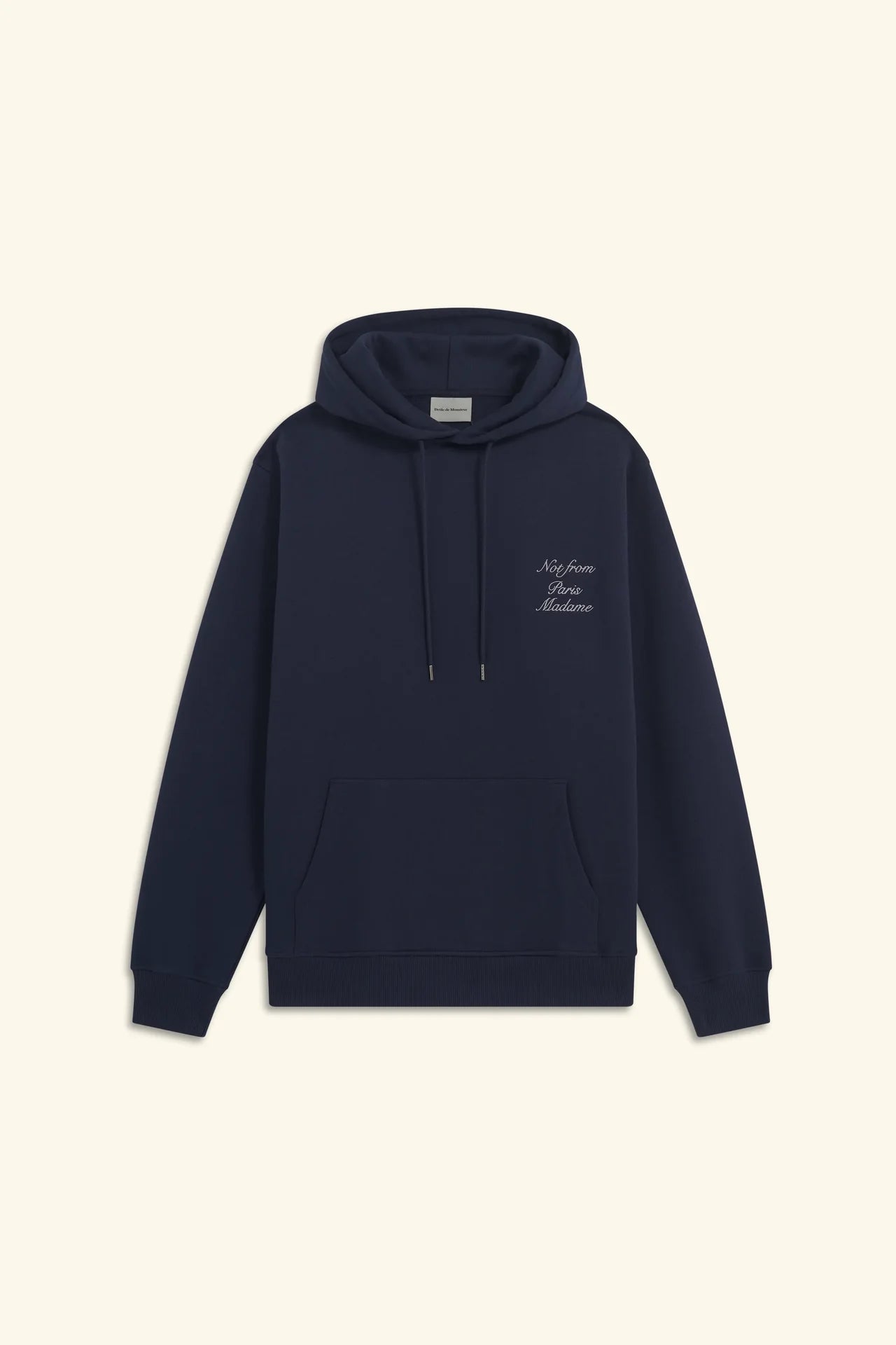 LE HOODIE SLOGAN CALLIGRAPHY - NAVY