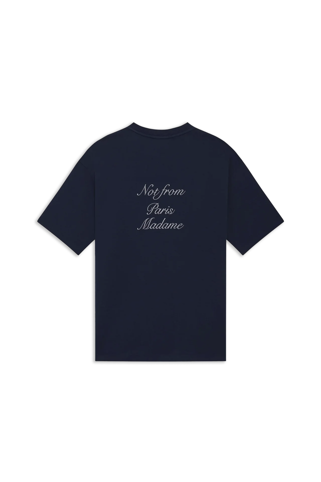 LE T-SHIRT SLOGAN CALLIGRAPHY - NAVY