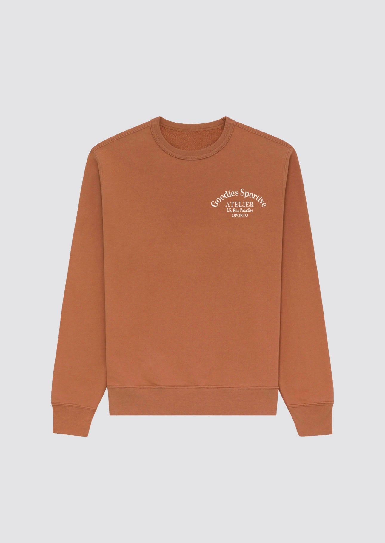 CREWNECK SWEATER - BROWN
