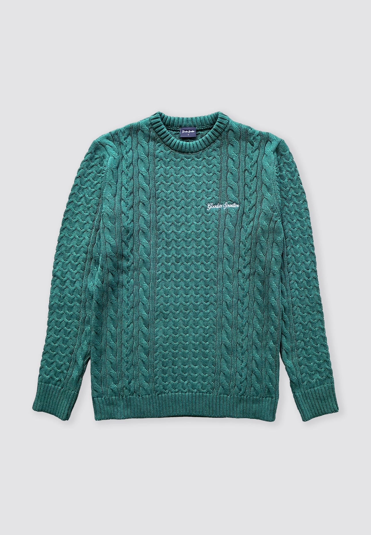 CABLE KNIT - GREEN