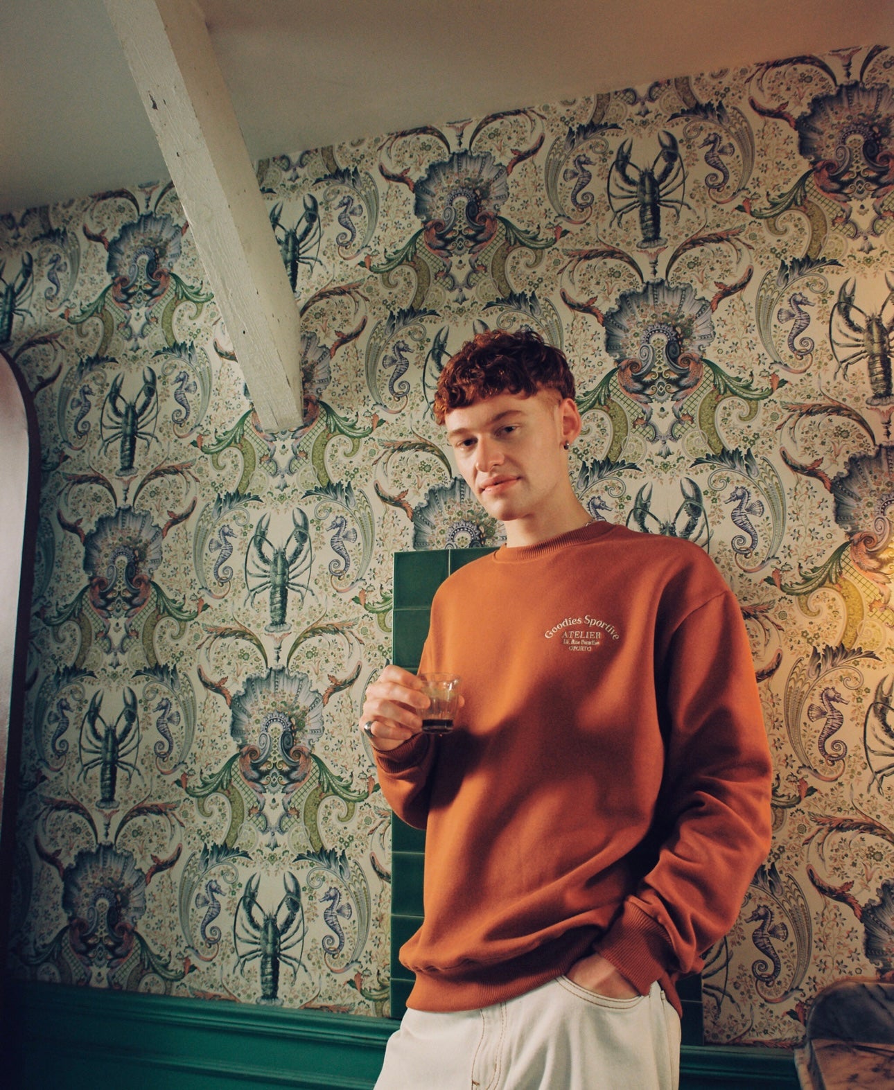 CREWNECK SWEATER - BROWN